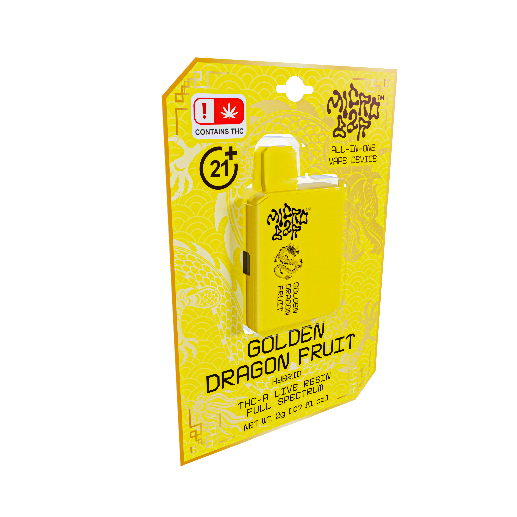 MicroBar Golden Dragonfruit - Extracts THCA Vapes