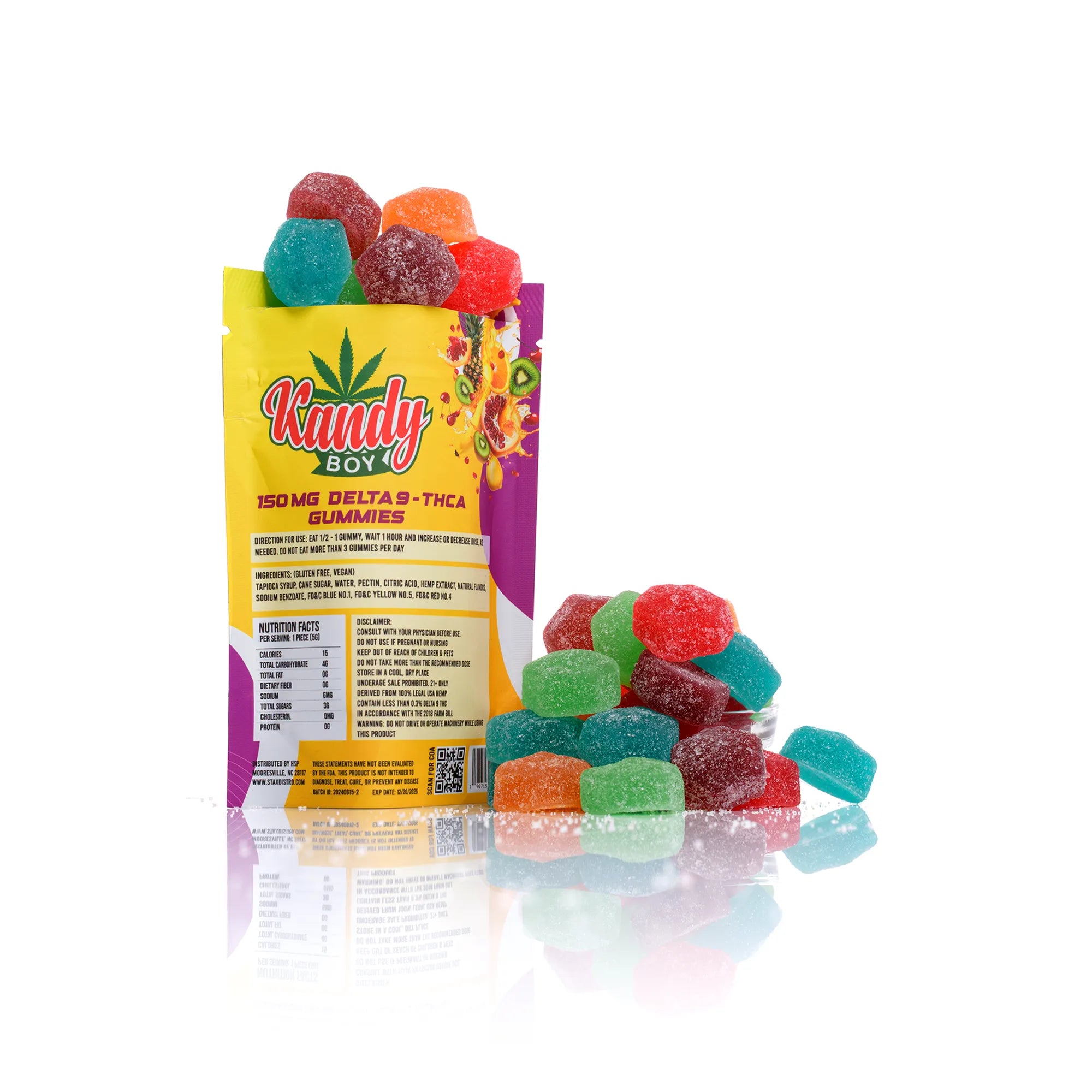 150MG (10ct) Delta 9 THC Gummies - Kandy Boy