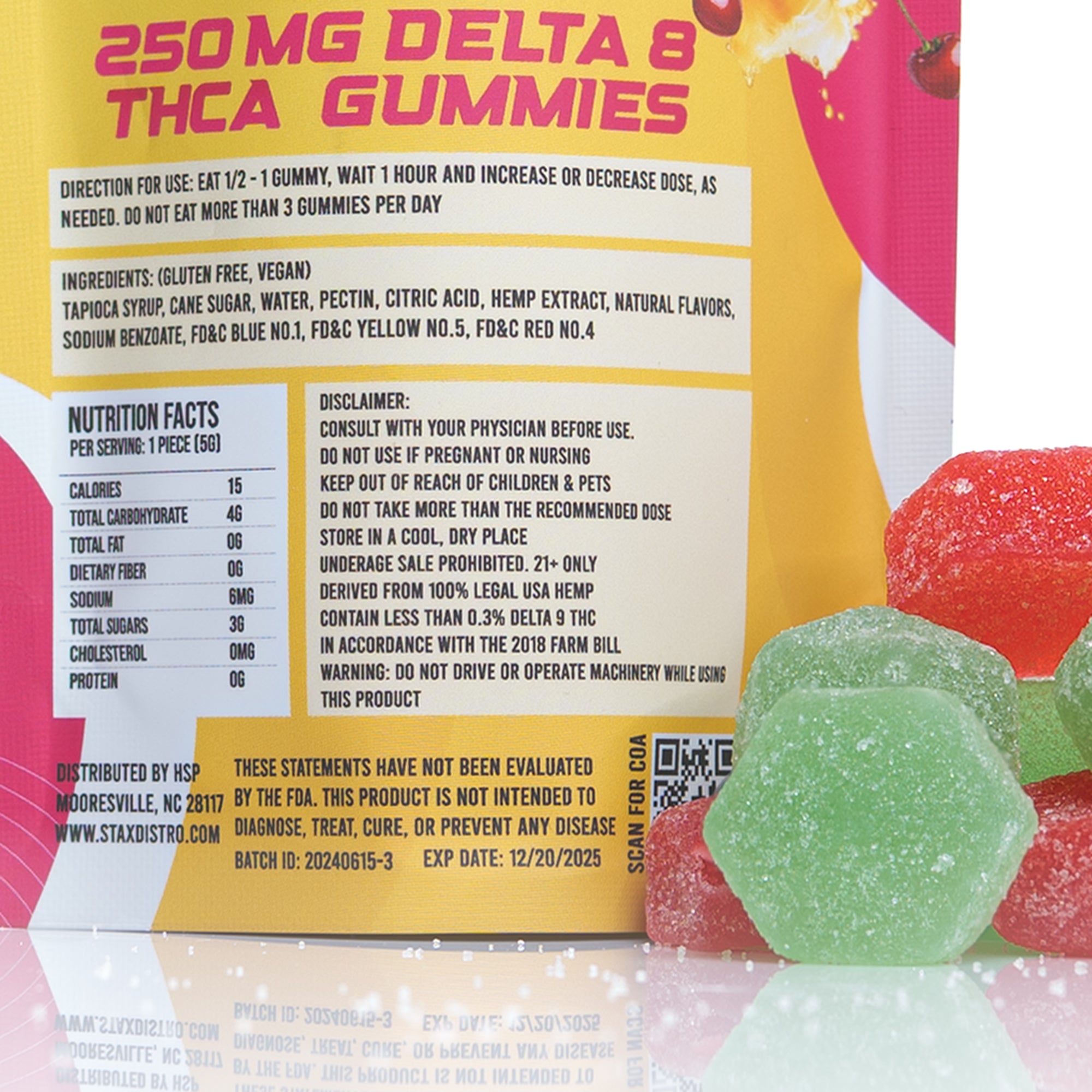 250MG (10ct) Delta 8 Gummies - Kandy Boy