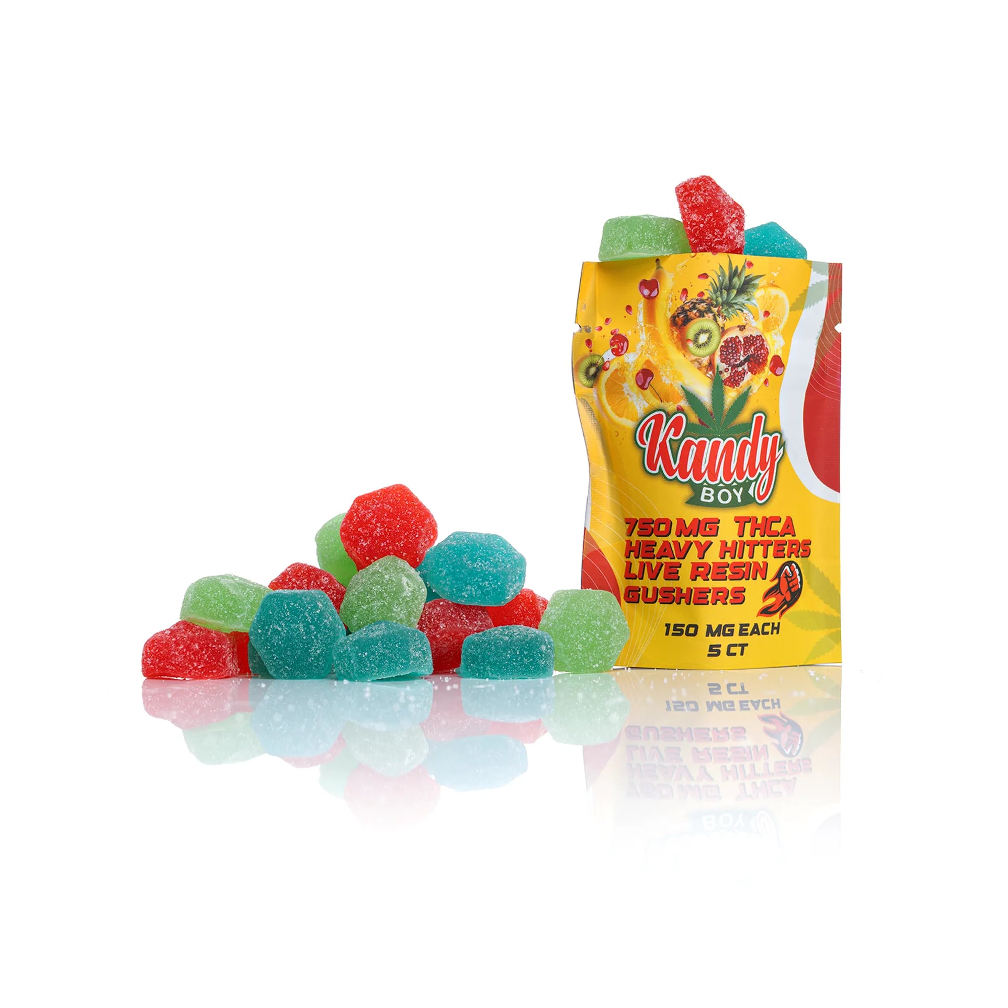 750MG (5ct) Heavy Hitters Live Resin Gushers - Kandy Boy