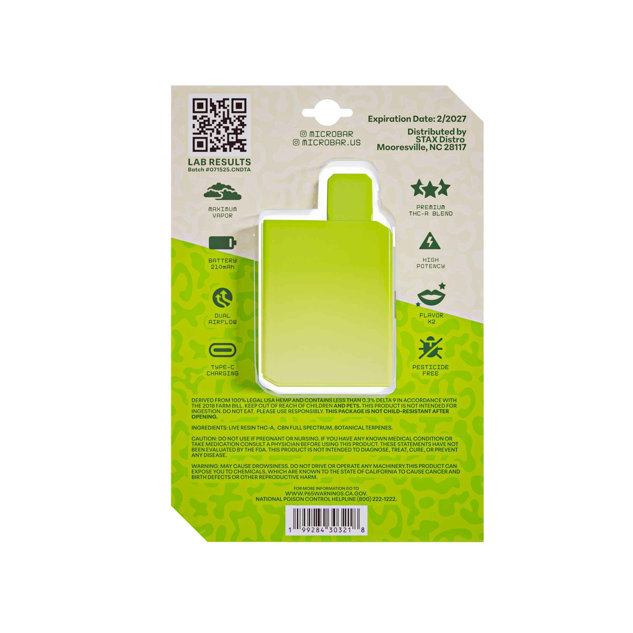 MicroBar Melonbar - Extracts THCA Vapes