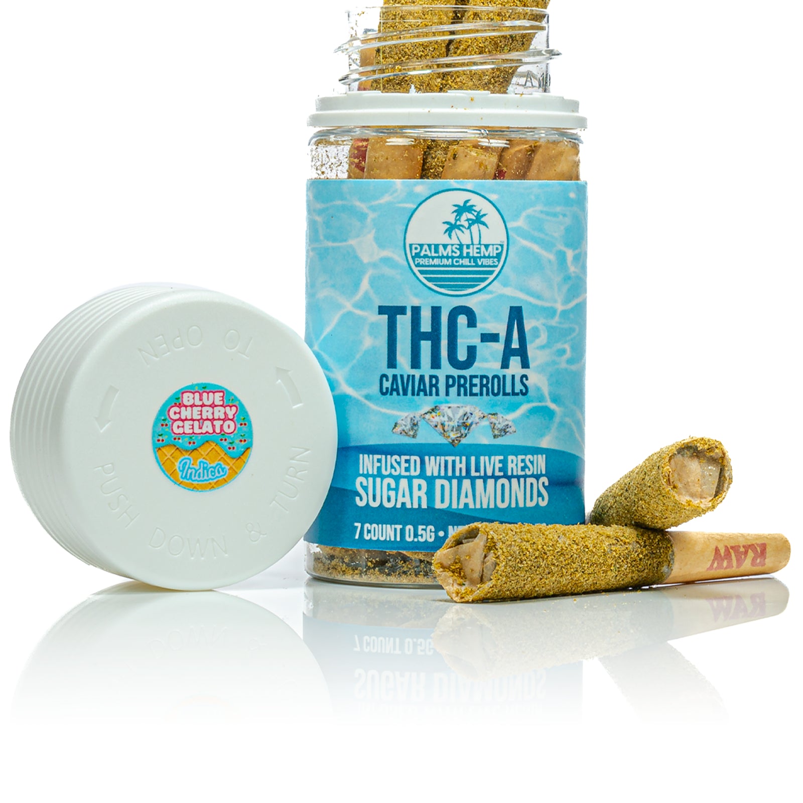 Palms-CaviarPreroll-BlueCherryGelato