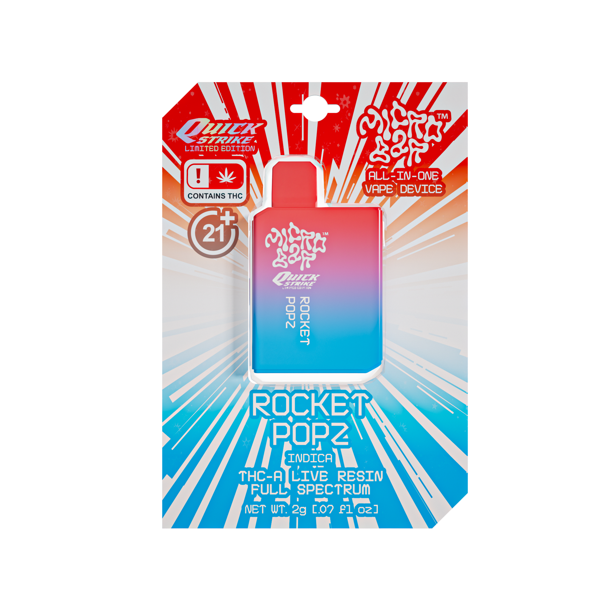 MicroBar Rocket Popz - Extracts THCA Vapes