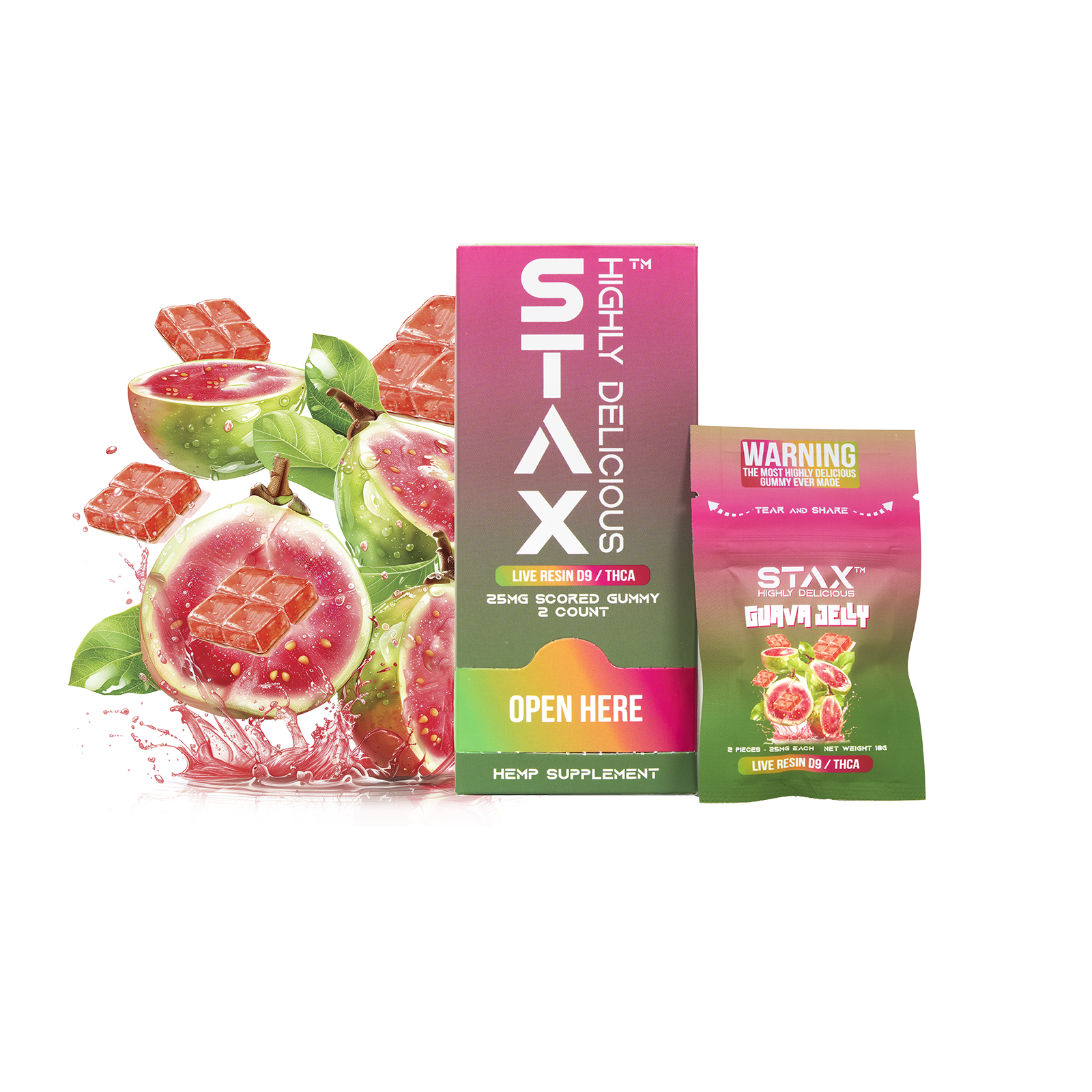 Stax Sachet THCA Live Resin 25mg