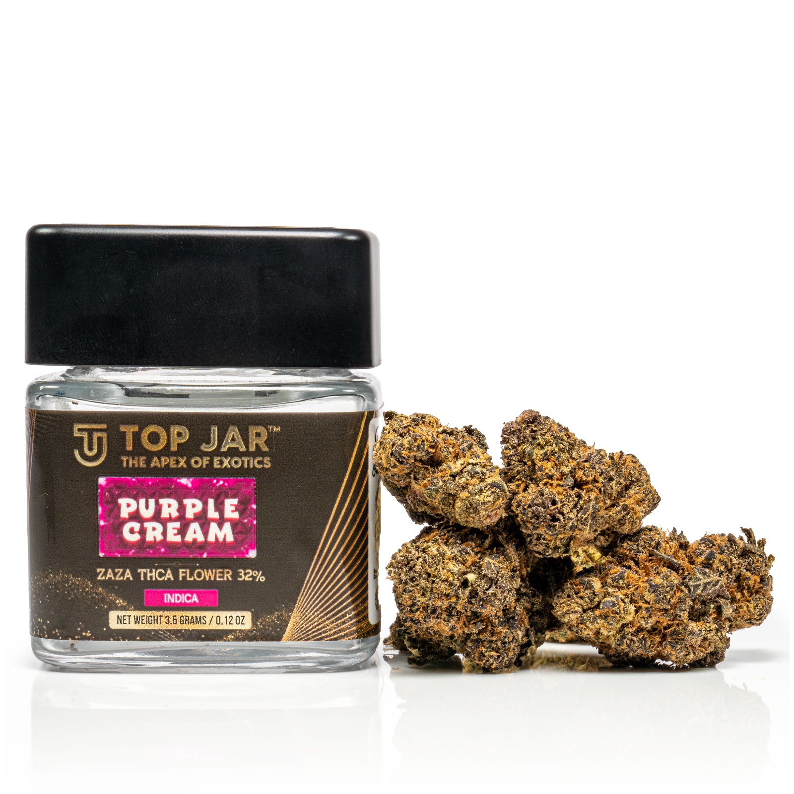 Top Jar Purple Cream - Flower Bigs