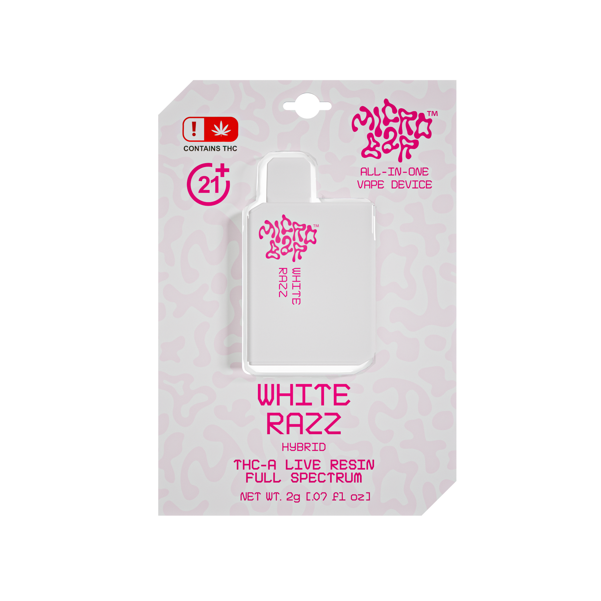 MicroBar White Razz - Extracts THCA Vapes