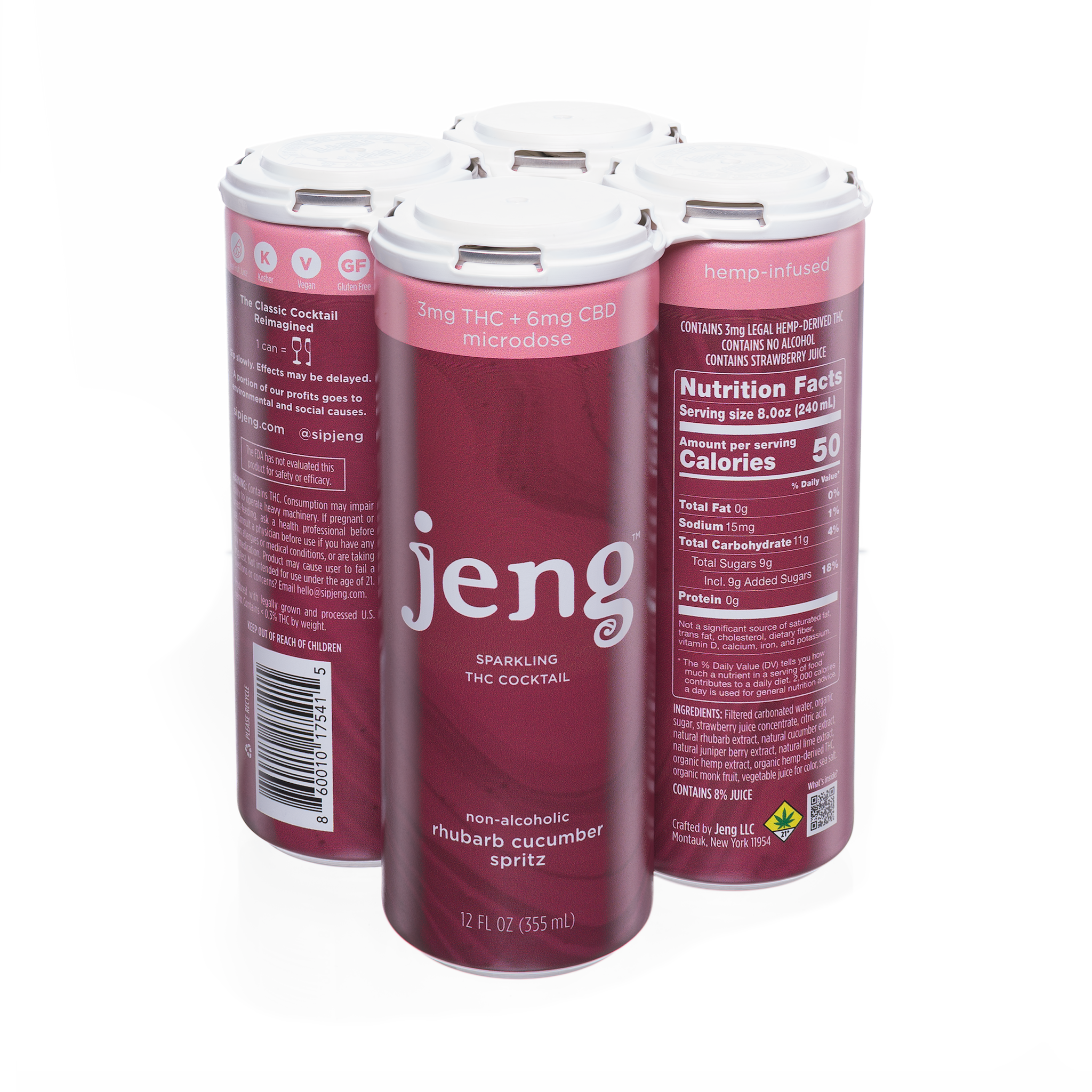 Jeng Rhubarb Cucumber Spritz - Drink Cocktails