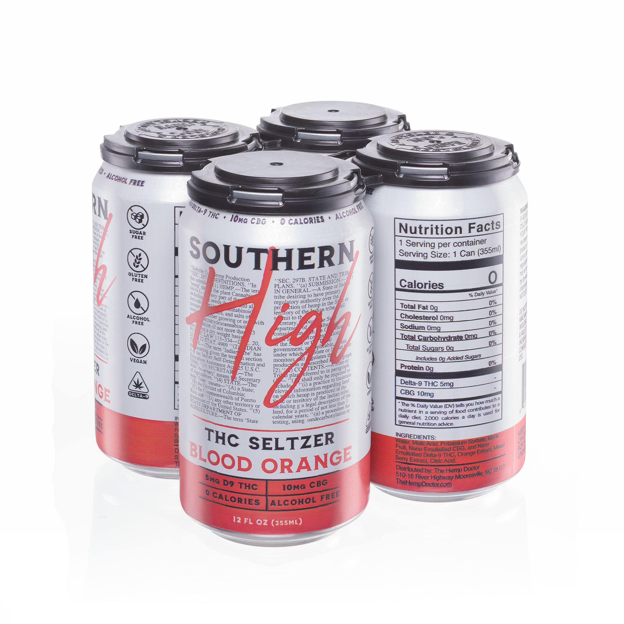 Southern High Blood Orange - Drink Seltzers