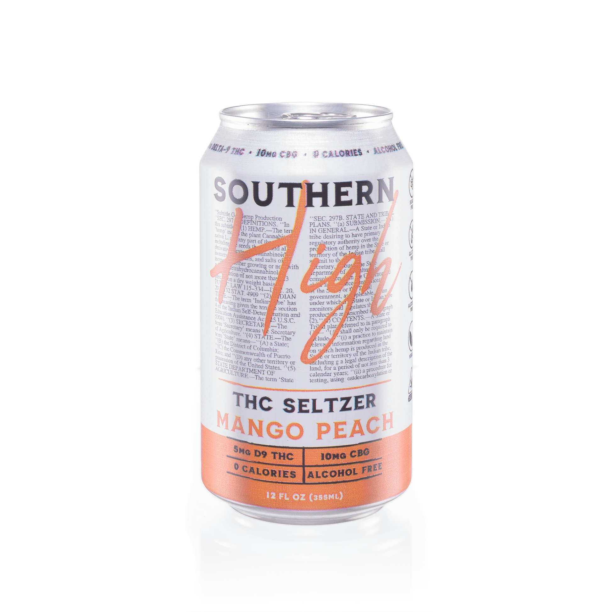 Southern High Mango Peach - Drink Seltzers