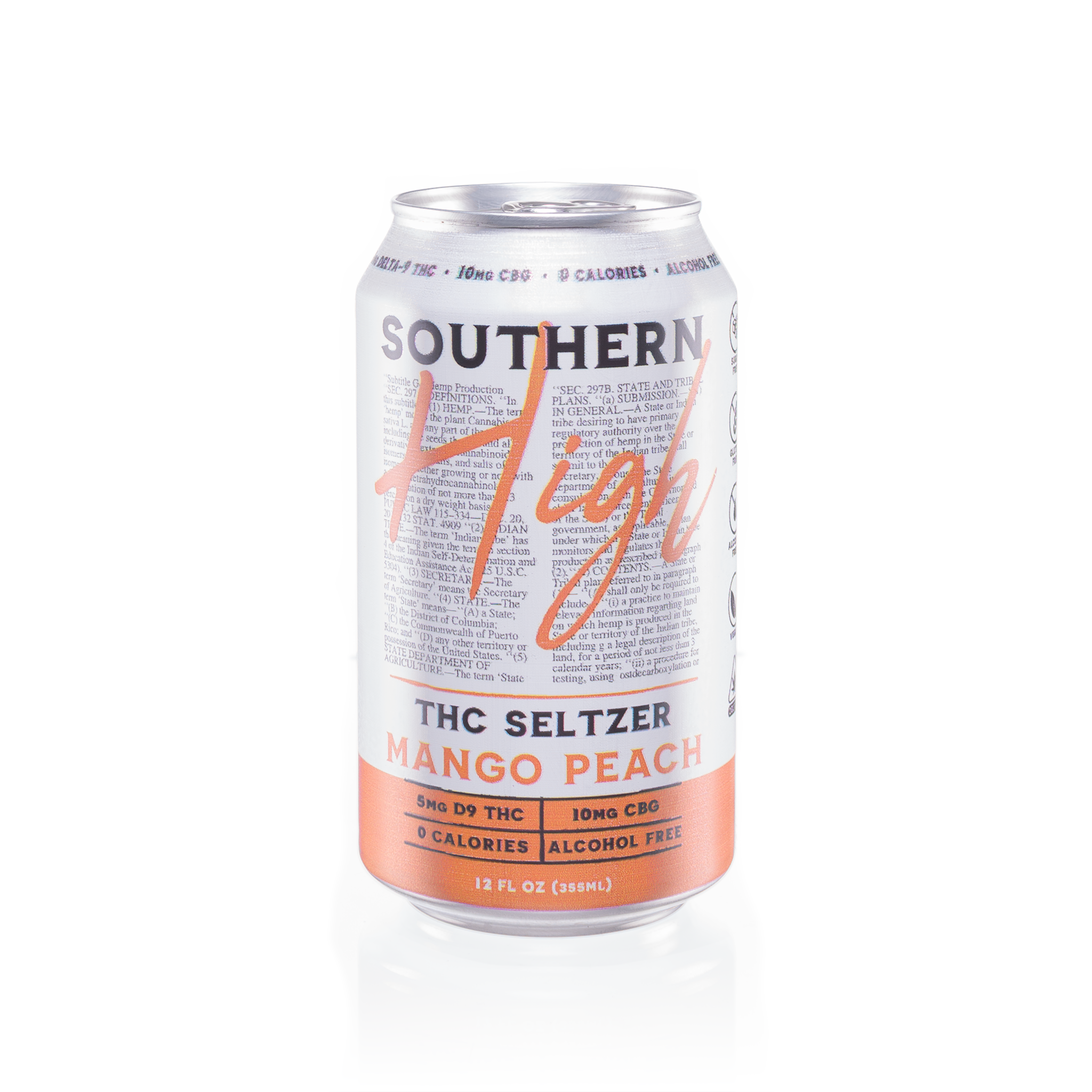 Southern High Mango Peach - Drink Seltzers