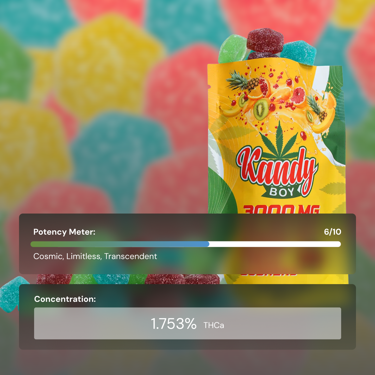 3000MG (30ct) Knockout Blend Gushers - Kandy Boy