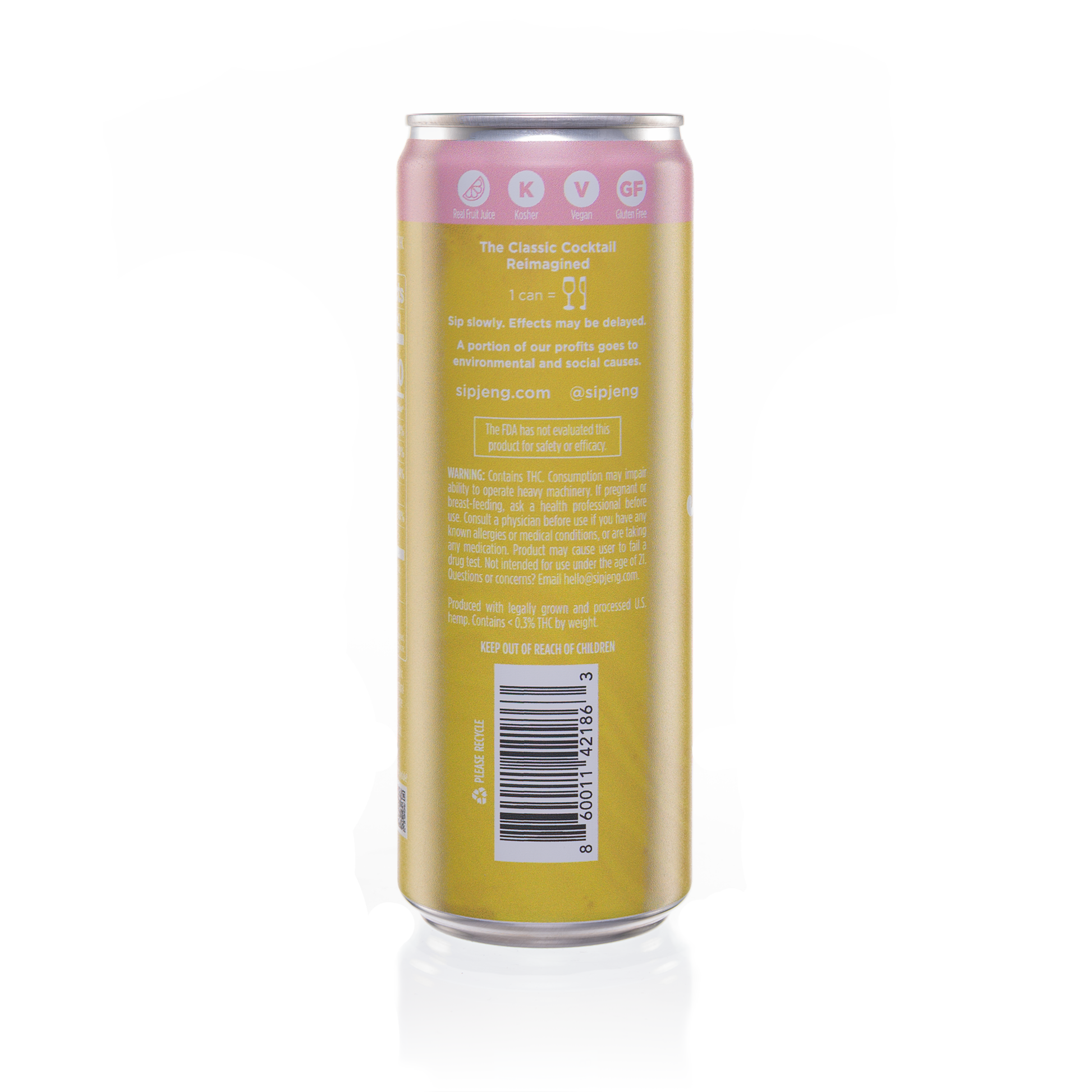 Jeng Lemon Basil Gimlet - Drink Cocktails