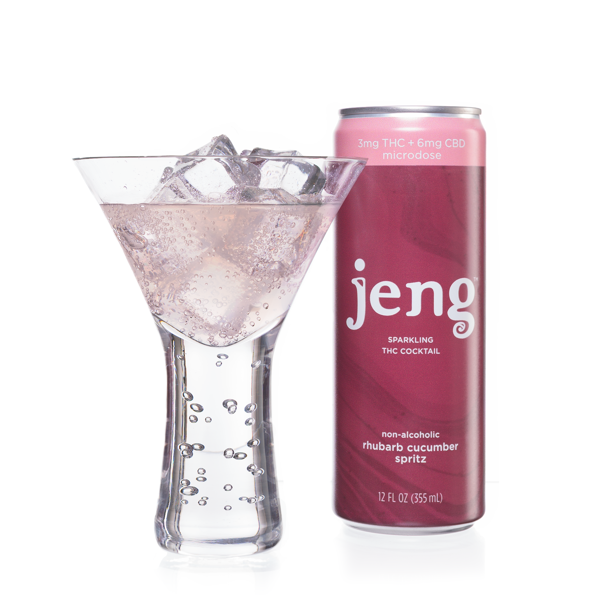 Jeng Rhubarb Cucumber Spritz - Drink Cocktails