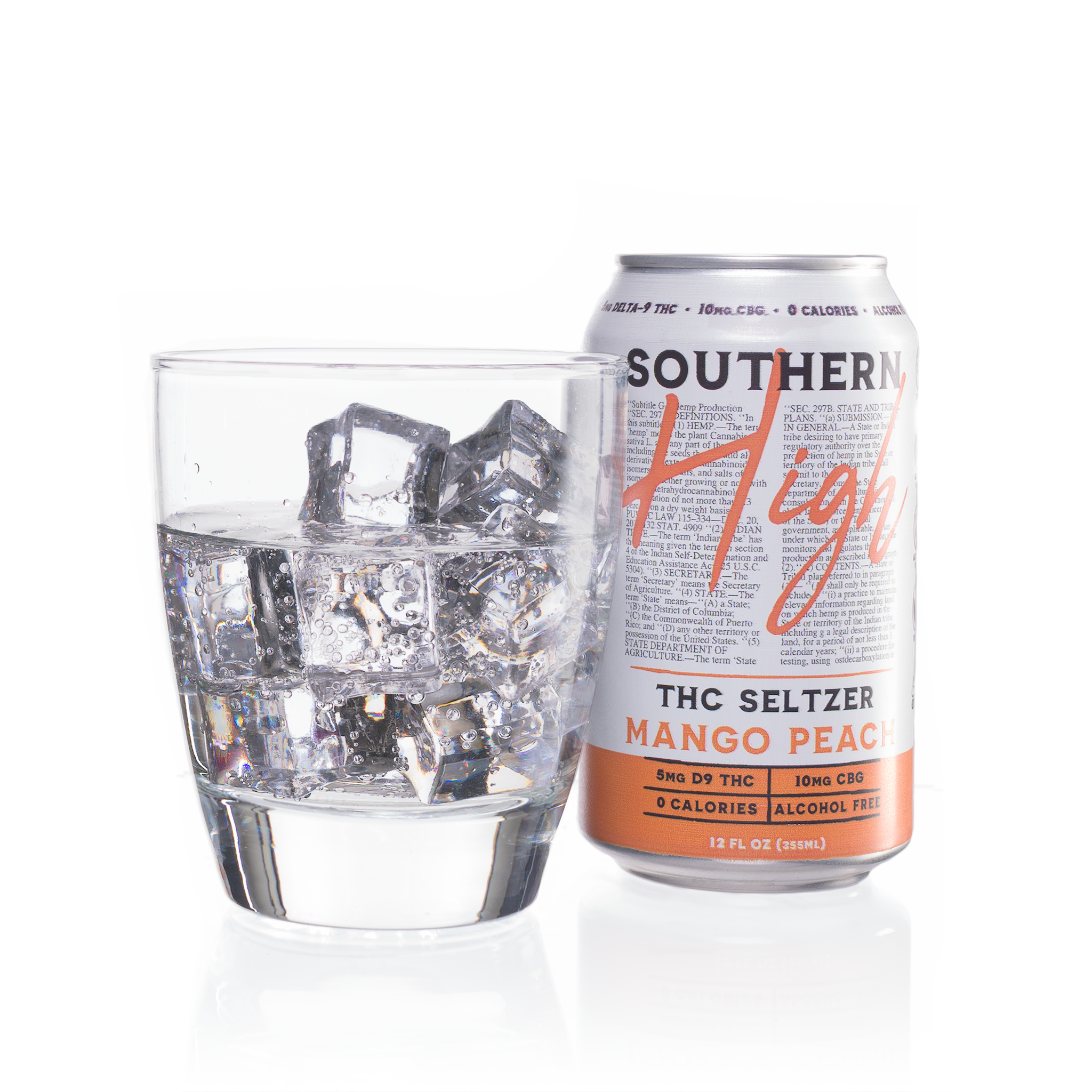 Southern High Mango Peach - Drink Seltzers