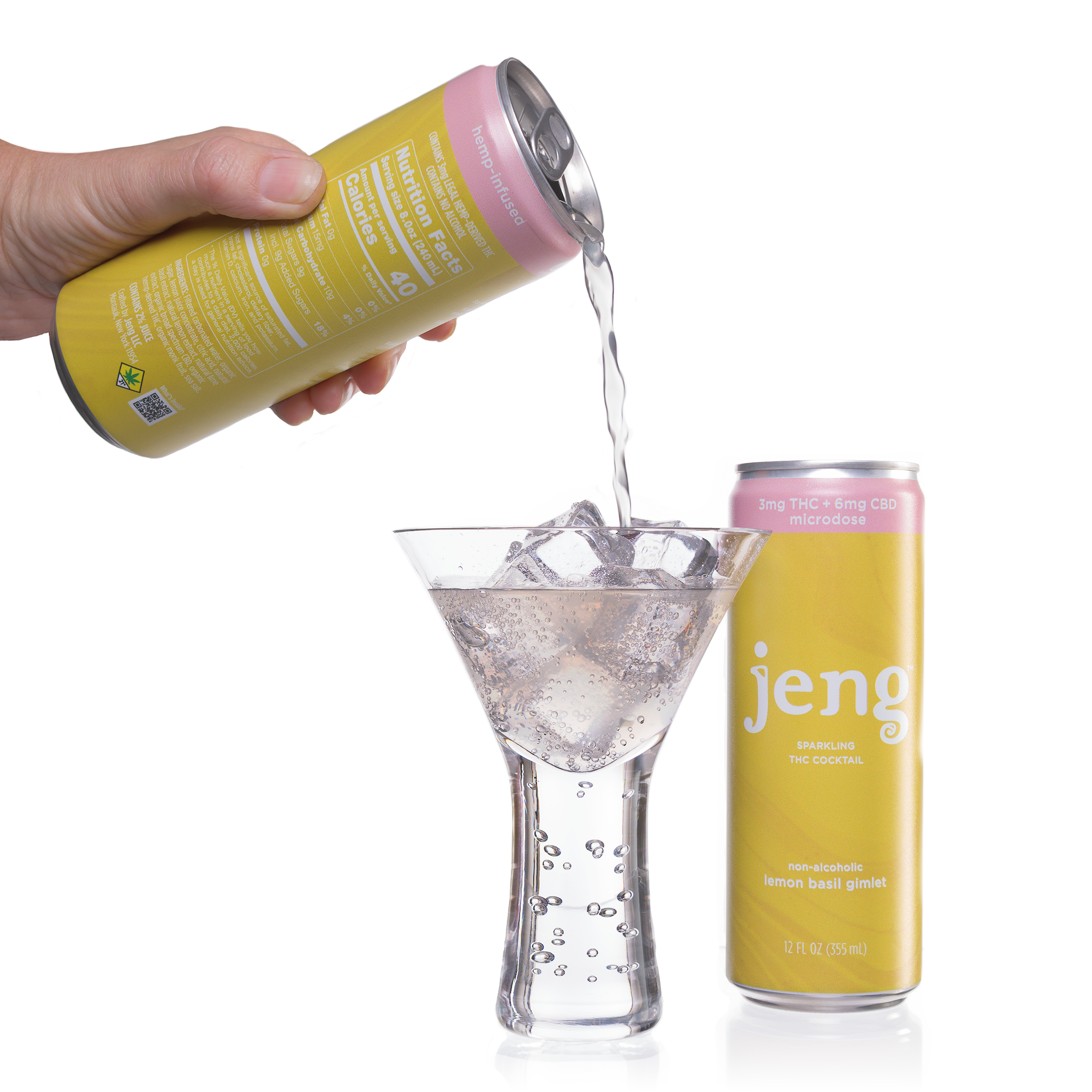 Jeng Lemon Basil Gimlet - Drink Cocktails