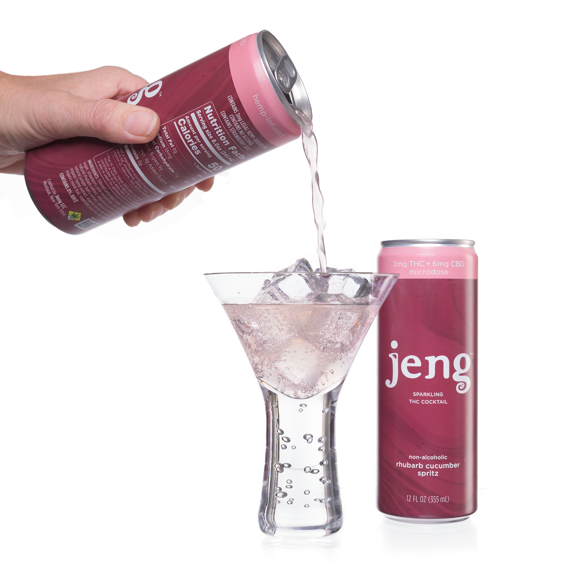 Jeng Rhubarb Cucumber Spritz - Drink Cocktails