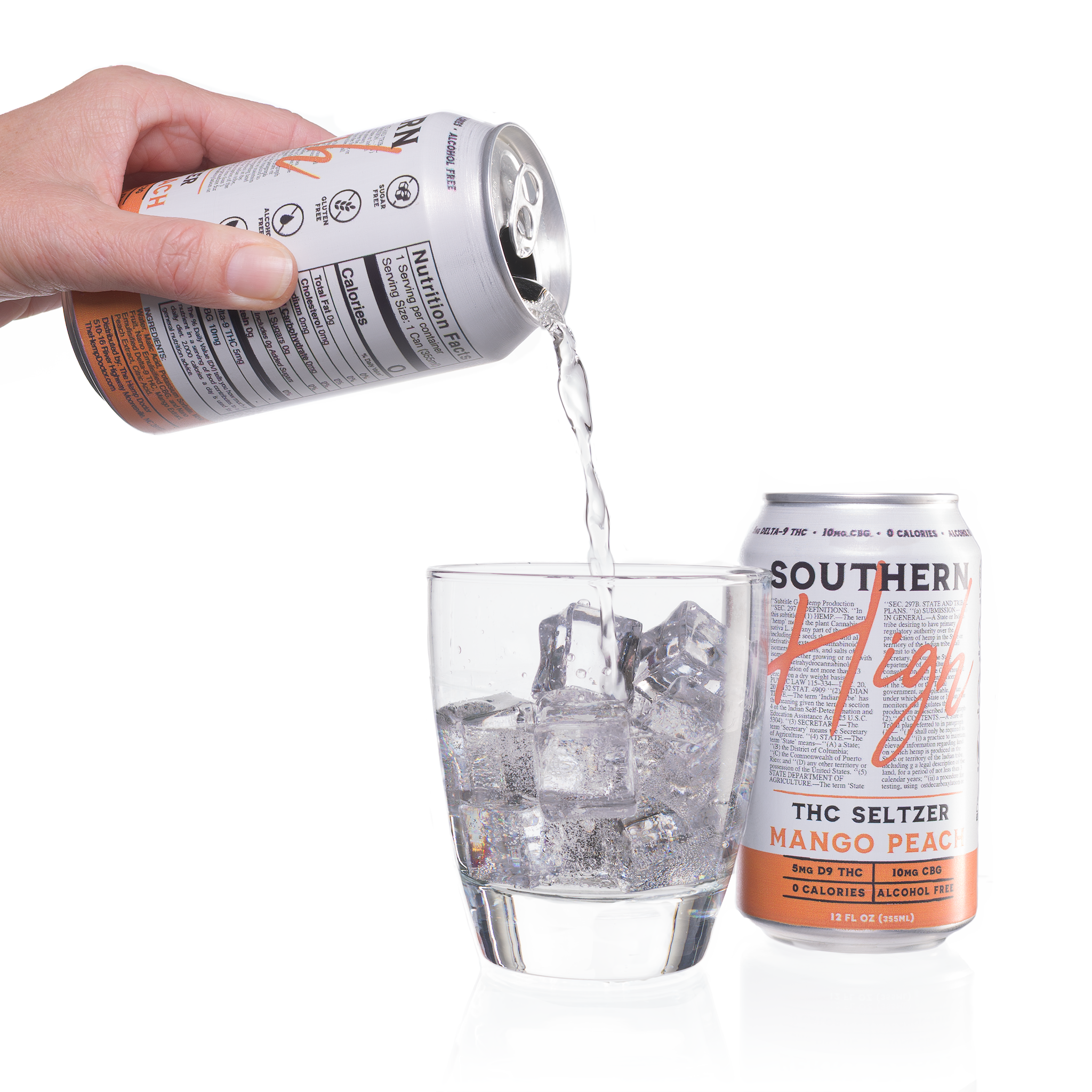 Southern High Mango Peach - Drink Seltzers