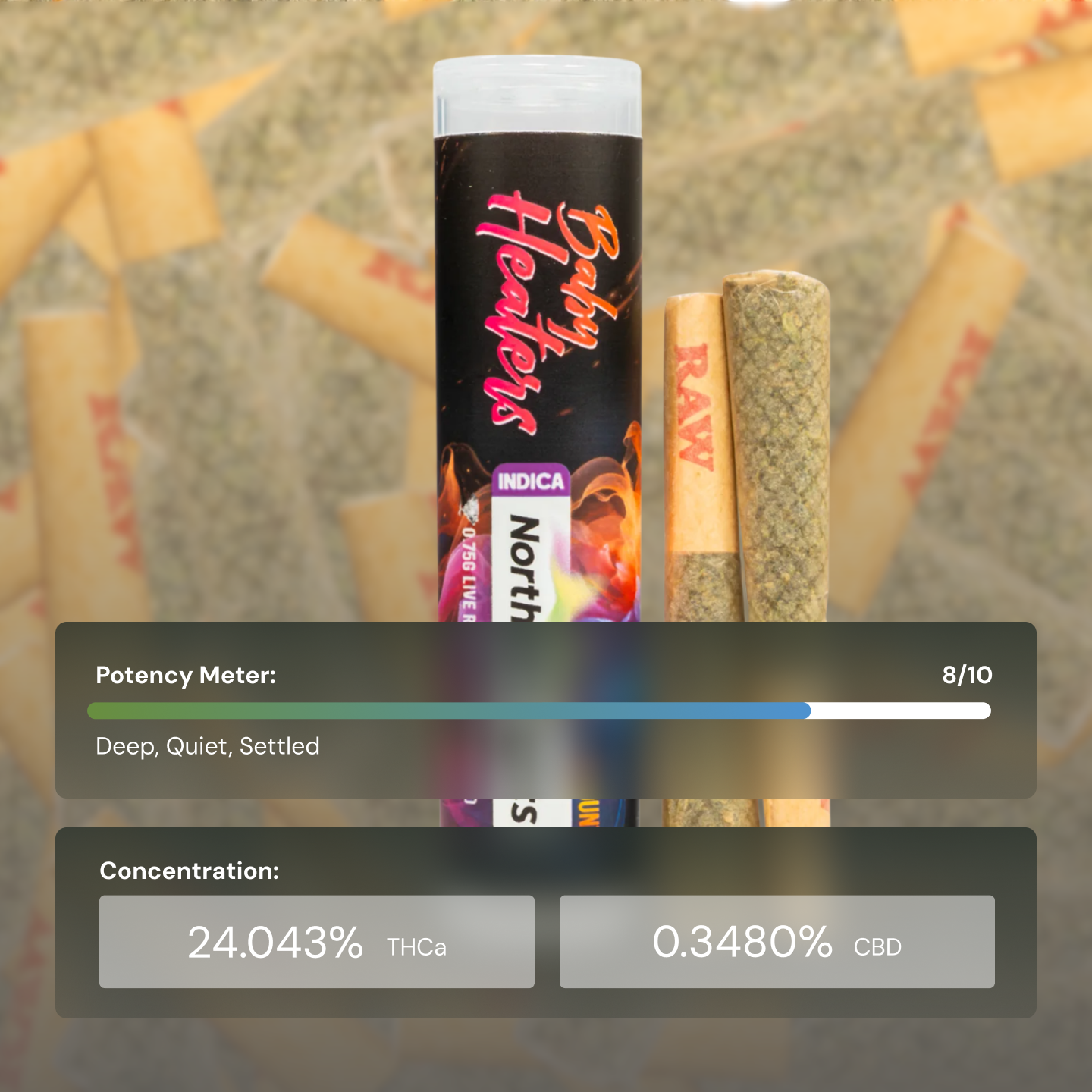 Baby Heaters Northern Lights - Pre-Roll Cone