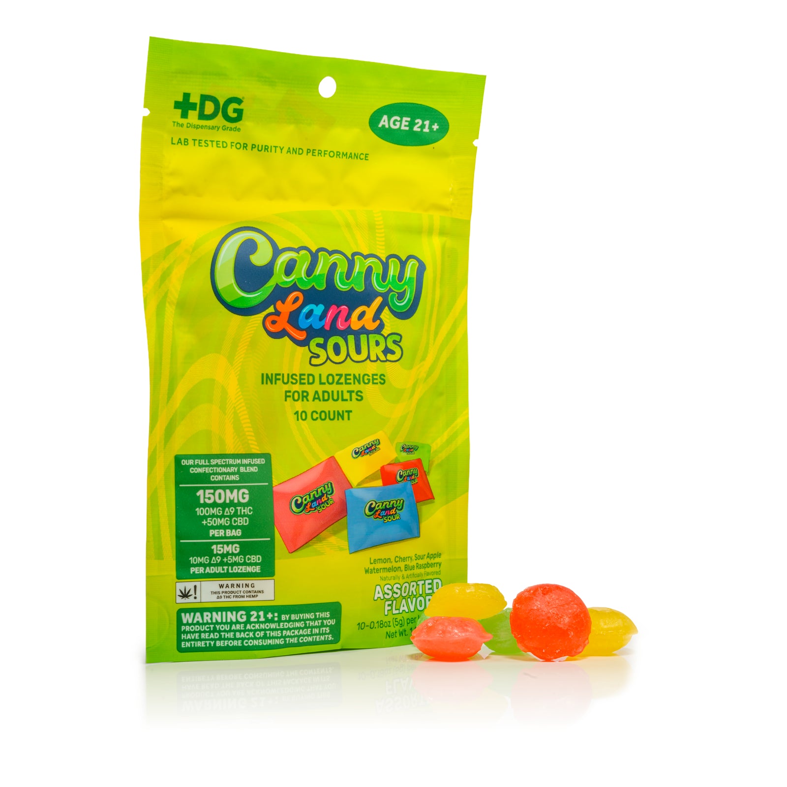 CannyLand Assorted Sour Lozenges  - Edible Lozenges