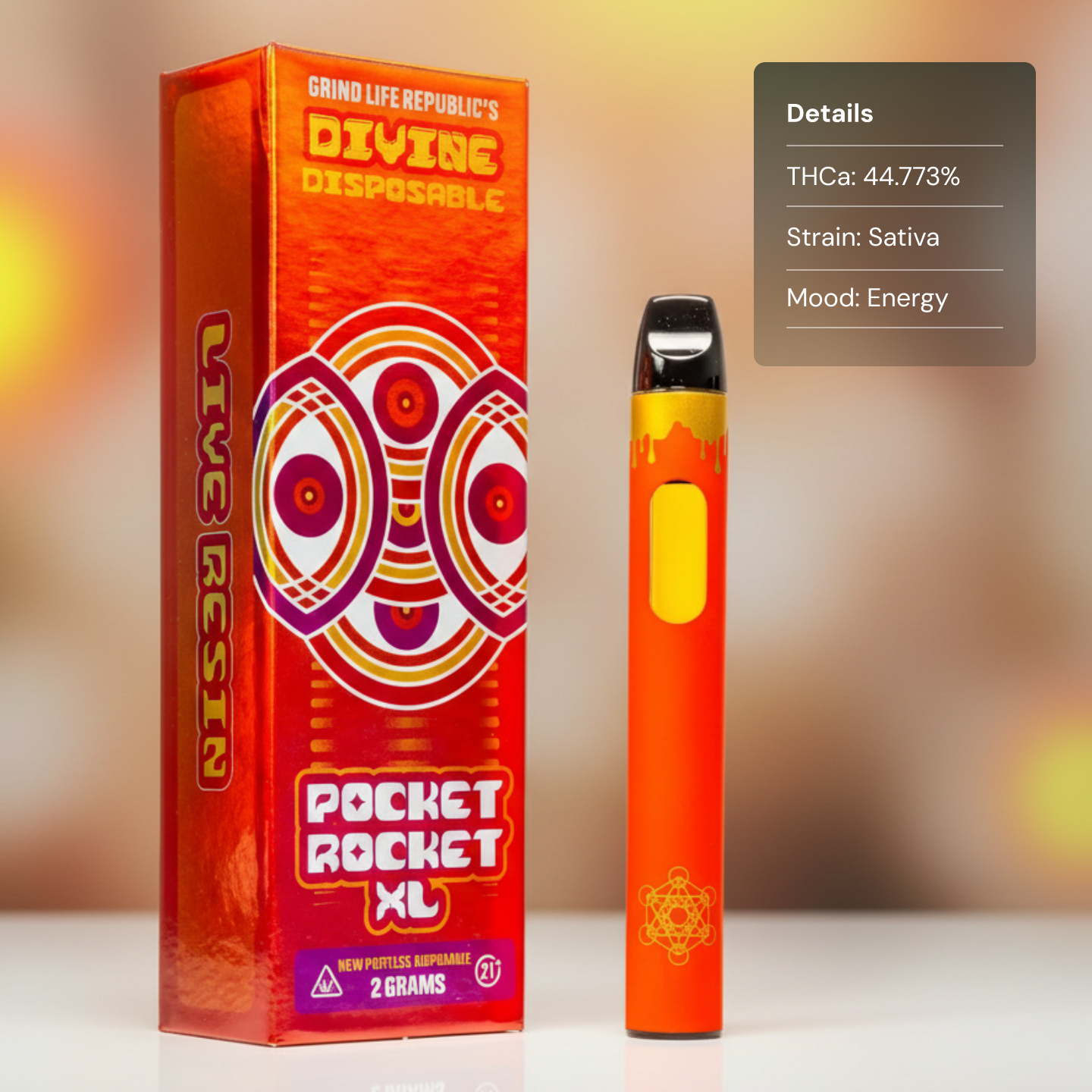 GrindLife Divine Sour Mango - Extracts THCA Vapes My Feel Goods GrindLife Divine Sour Mango - Extracts THCA Vapes My Feel Goods
