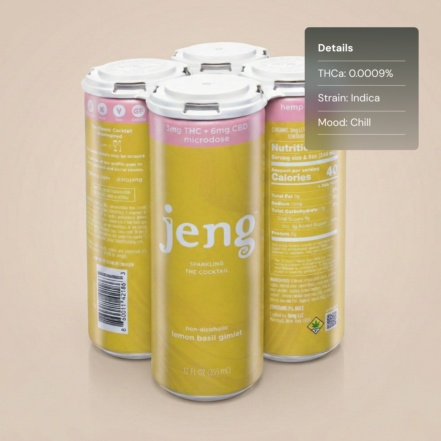 Jeng Lemon Basil Gimlet - Drink Cocktails