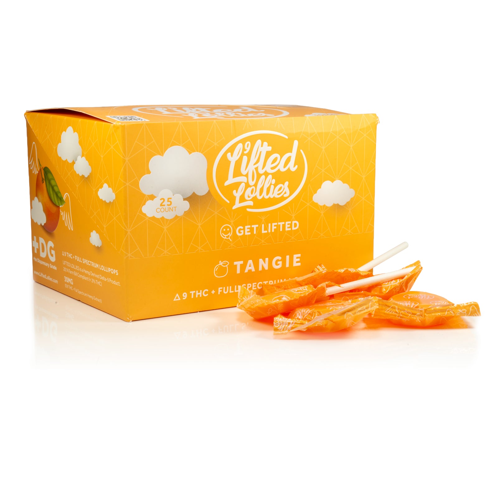 Lifted Lollies Tangerine - Edible Lollipop