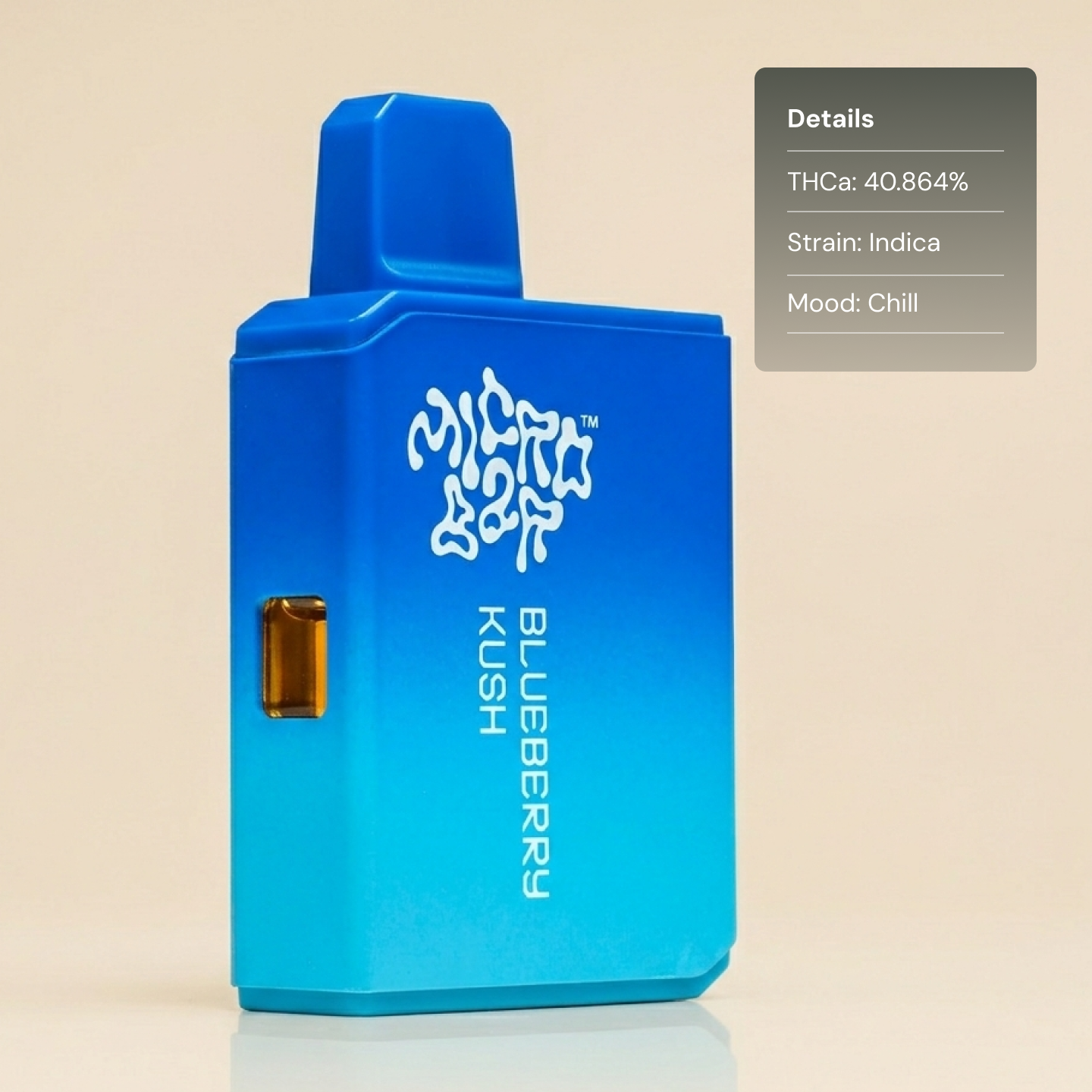 MicroBar Blueberry Kush - Extracts THCA Vapes