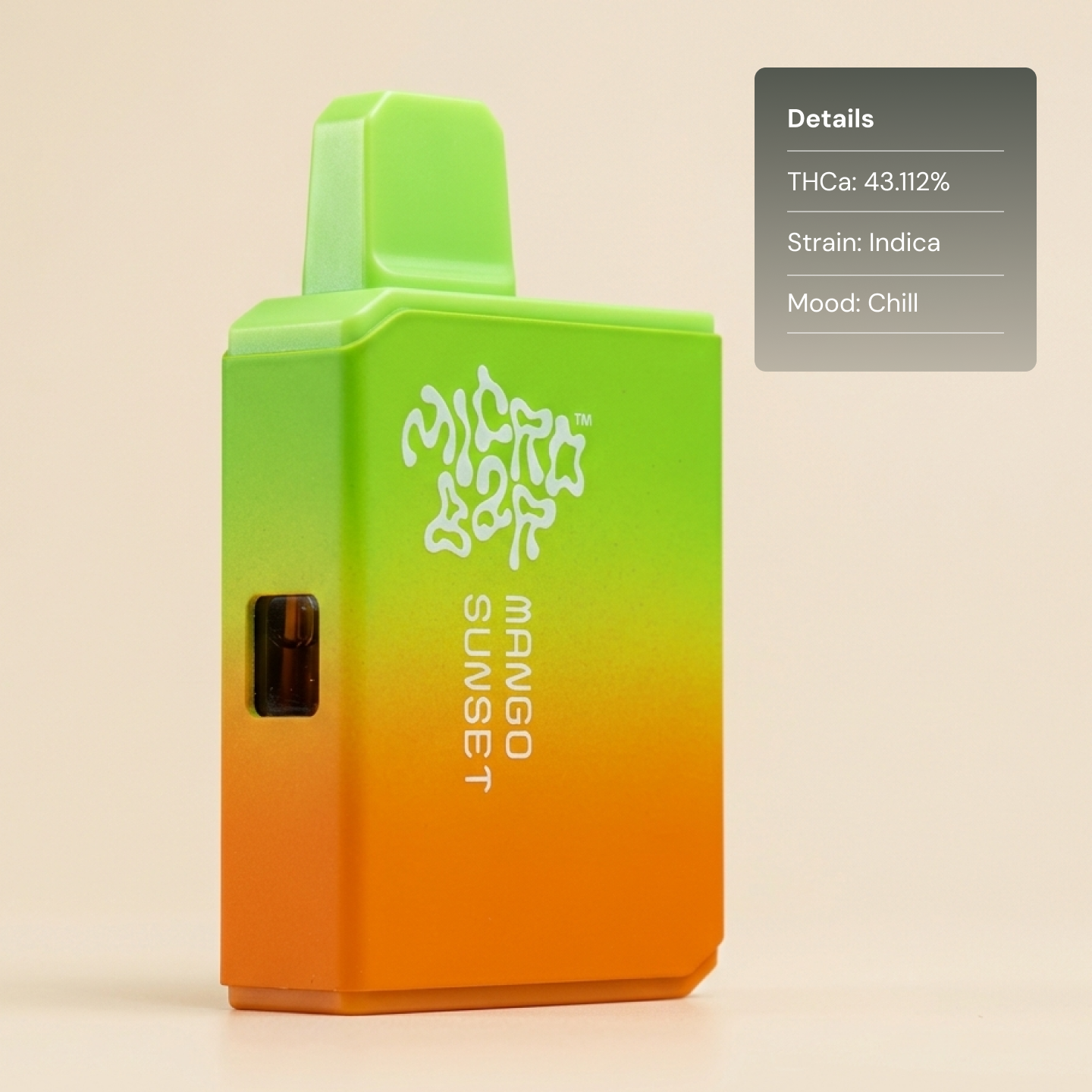MicroBar Mango Sunset - Extracts THCA Vapes
