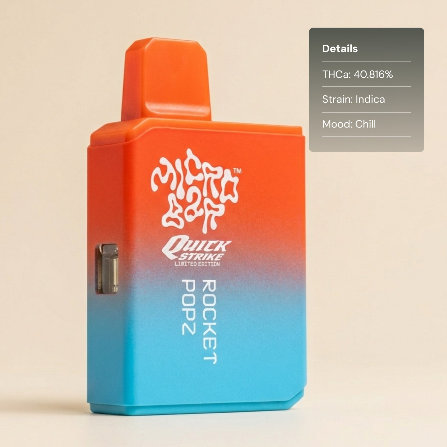 MicroBar Rocket Popz - Extracts THCA Vapes