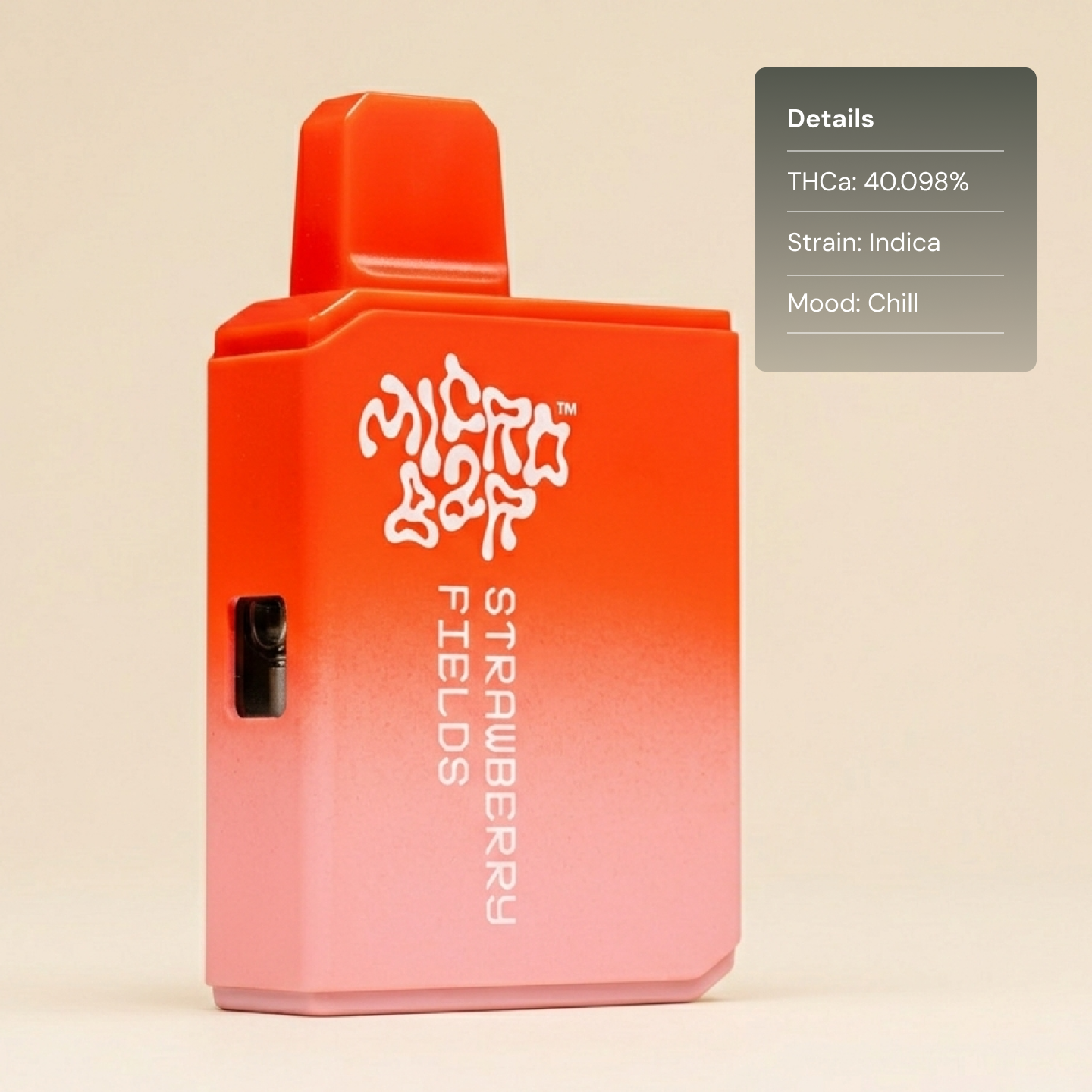 MicroBar Strawberry Fields - Extracts THCA Vapes