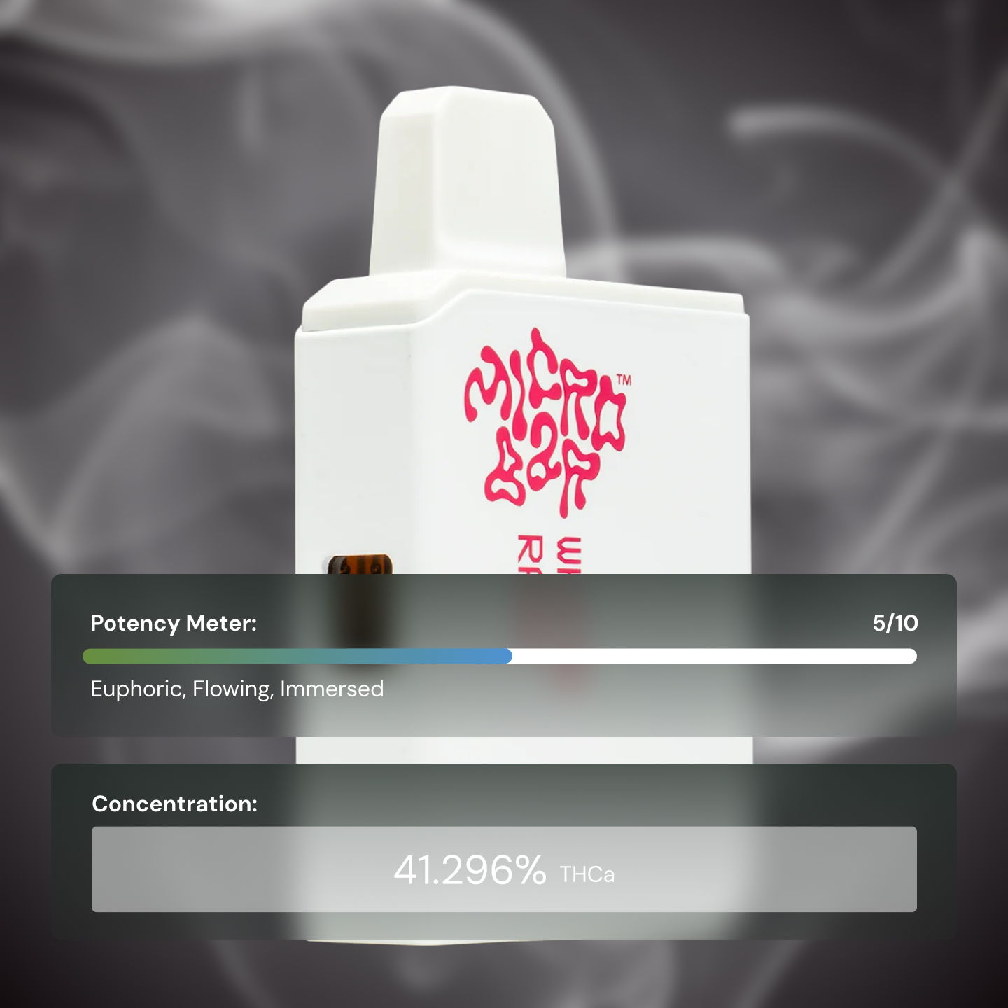 MicroBar White Razz - Extracts THCA Vapes