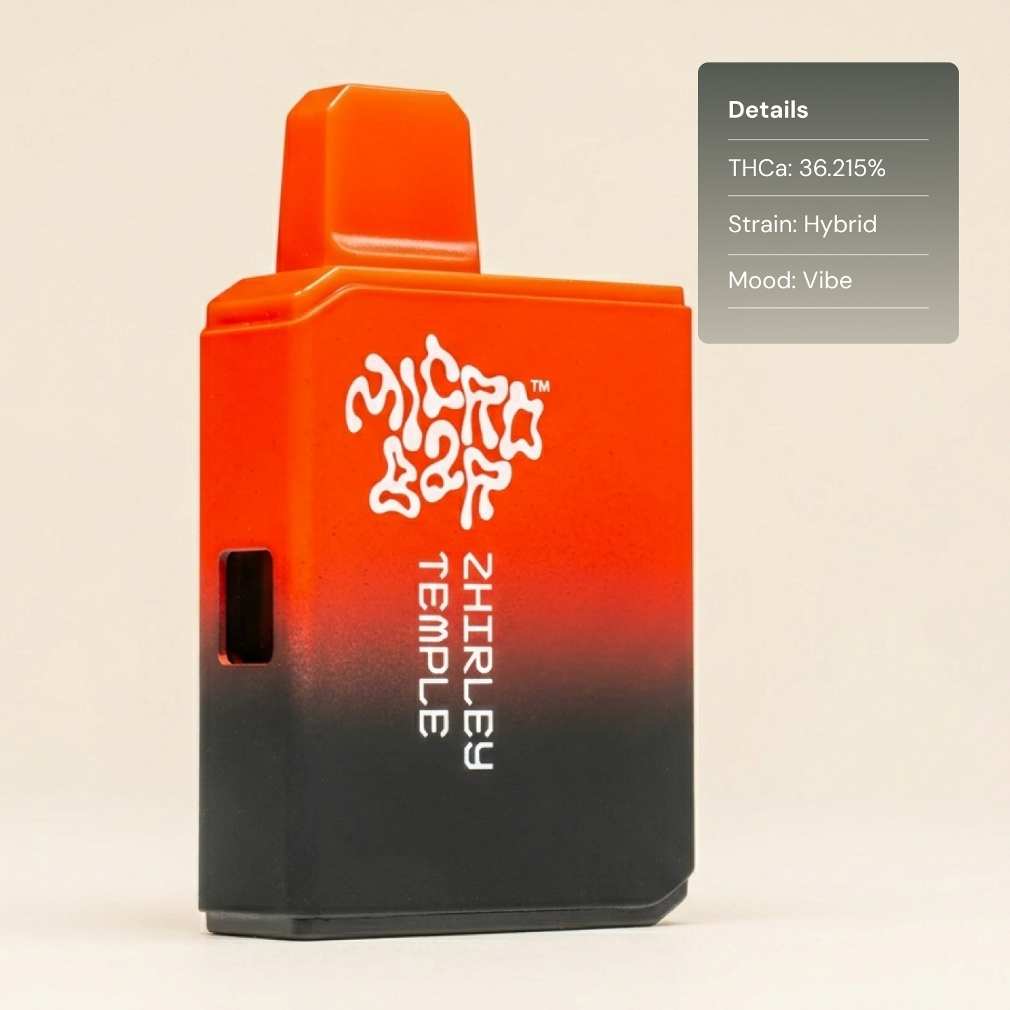 MicroBar Zhirley Temple - Extracts THCA Vapes