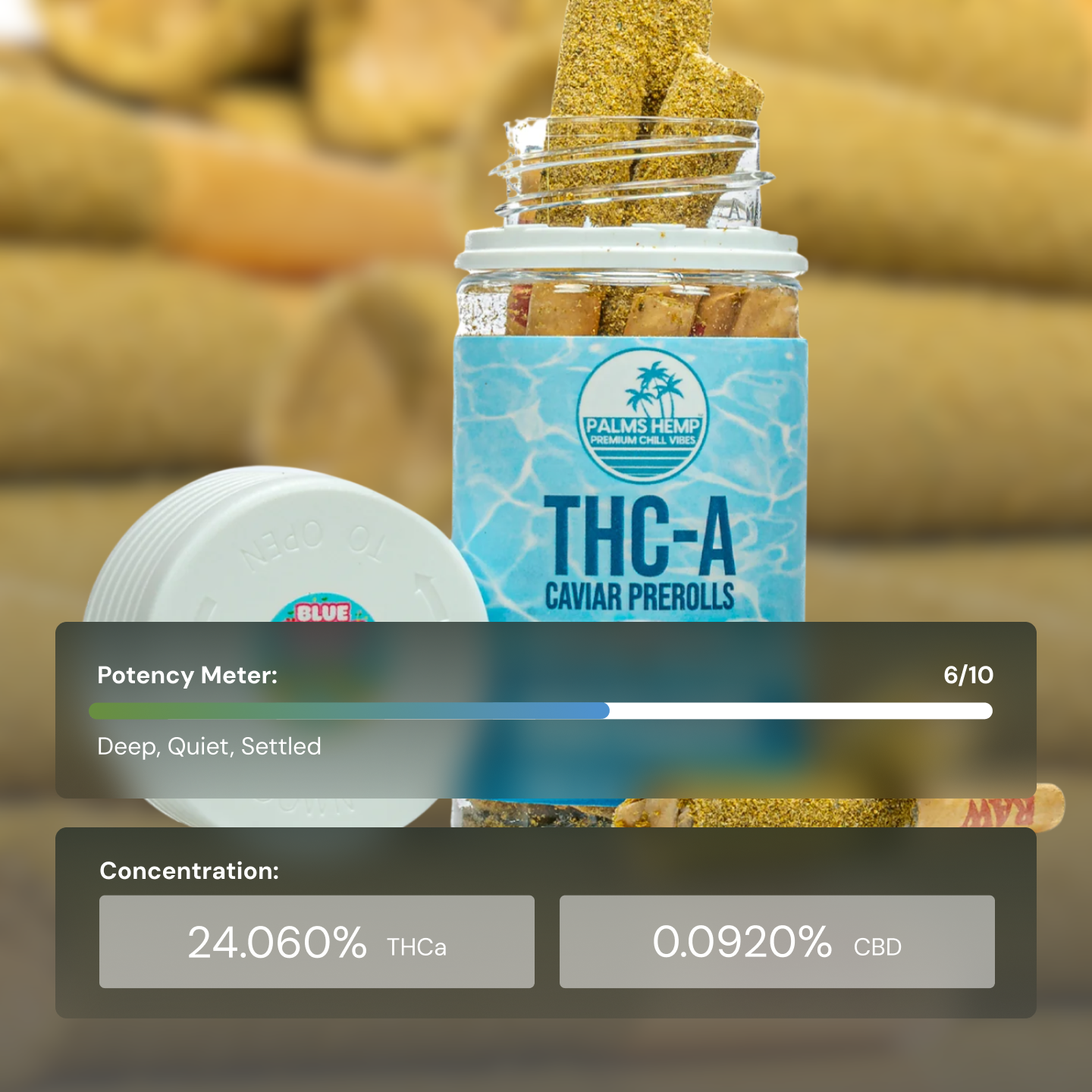 Palms Blue Cherry Gelato - Pre-Roll Cone