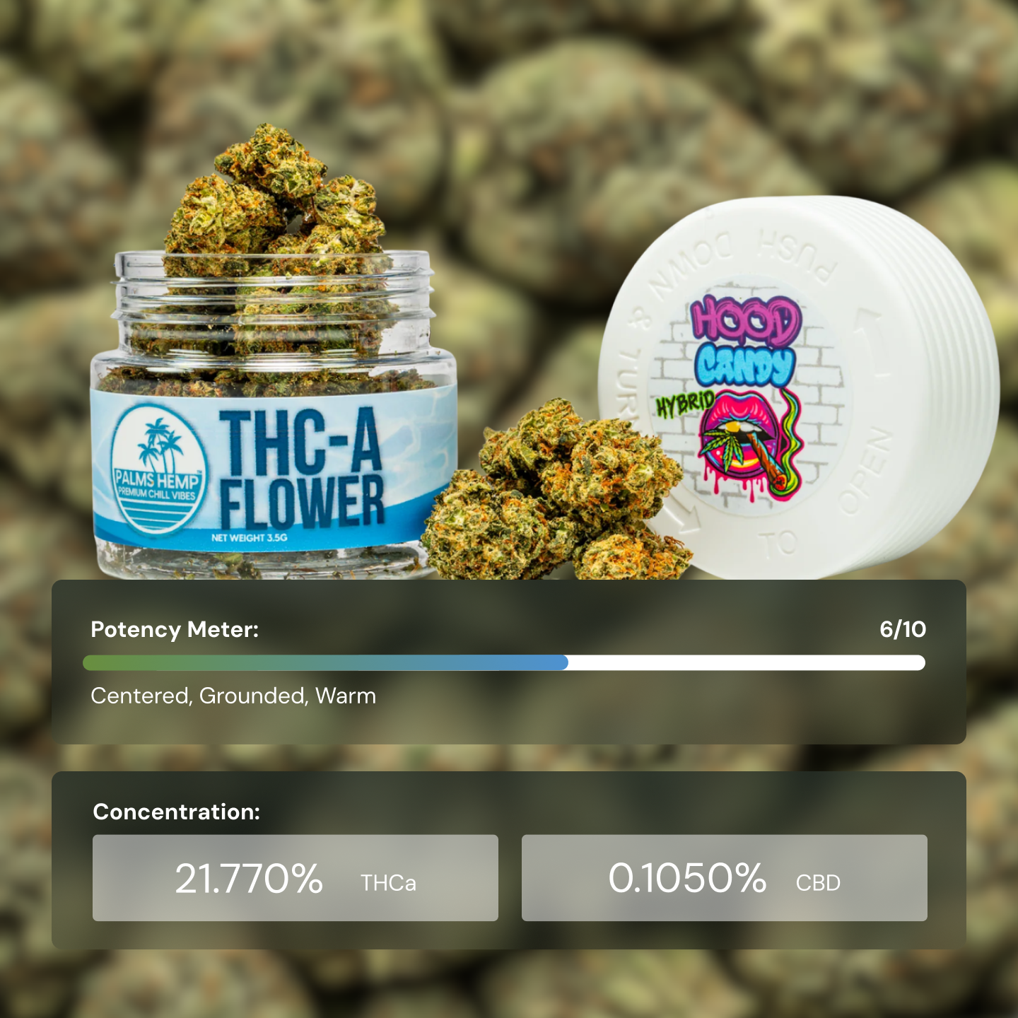 Palms Hood Candy - Flower Mediums