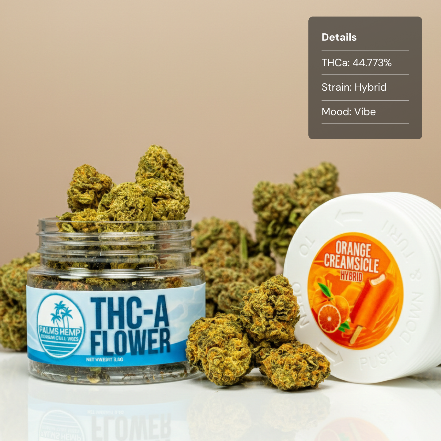 Palms Orange Creamsicle - Flower Mediums