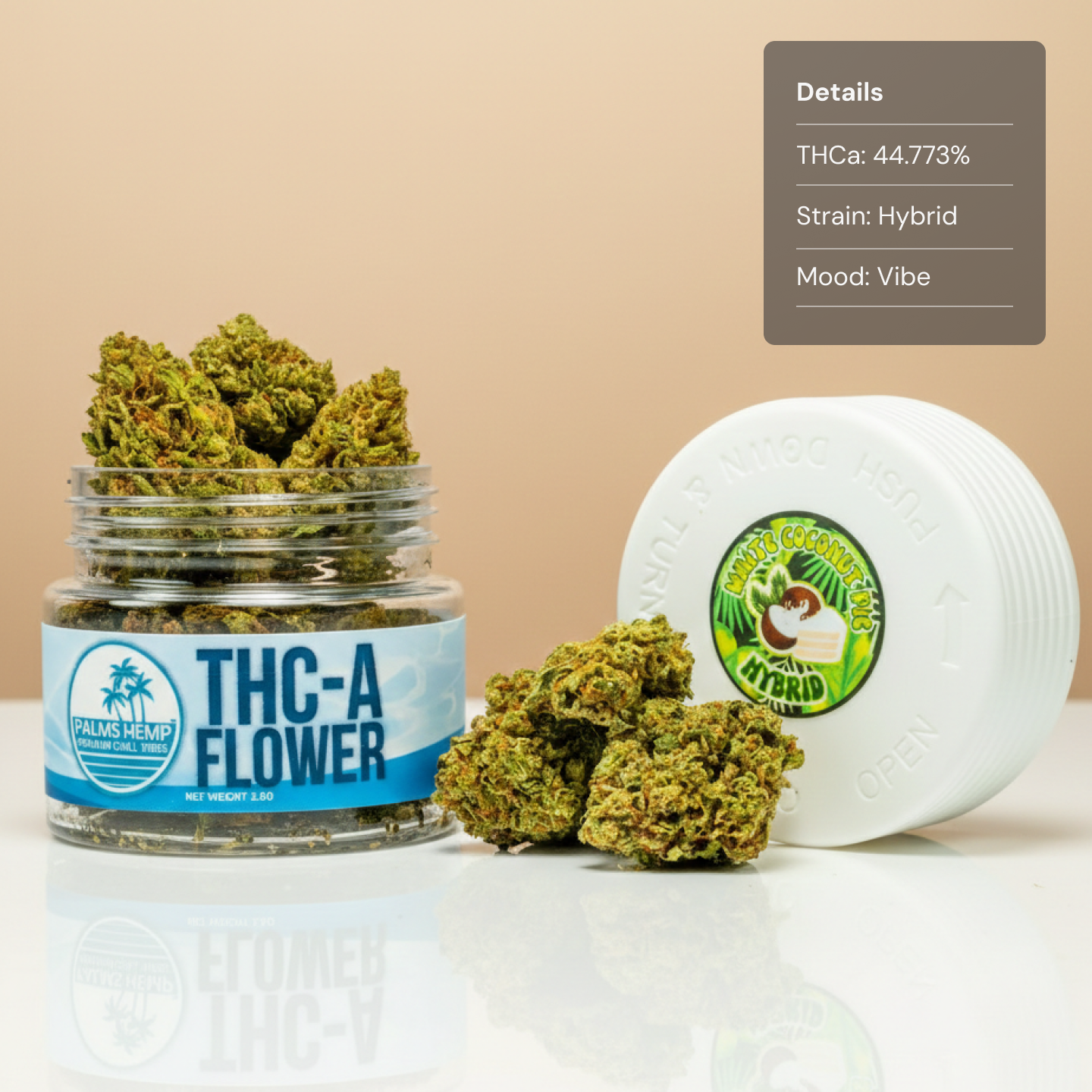 Palms White Coconut Pie - Flower Mediums