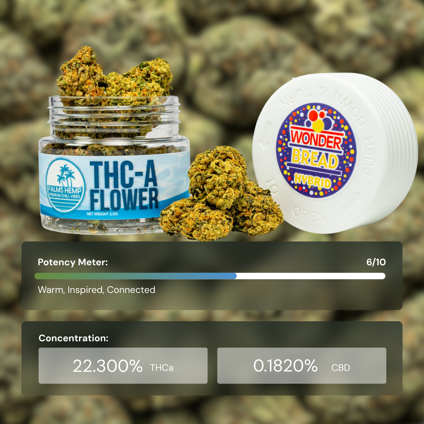 Palms Wonder Bread - Flower Mediums