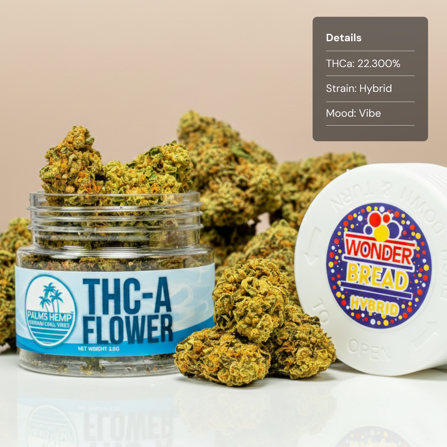 Palms Wonder Bread - Flower Mediums