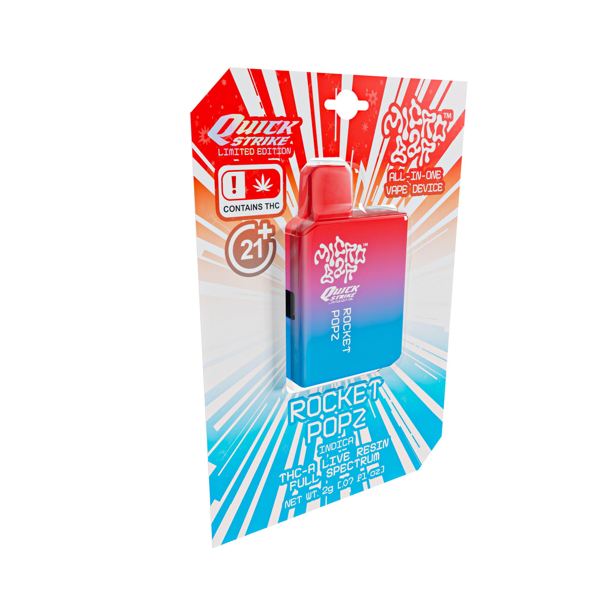 MicroBar Rocket Popz - Extracts THCA Vapes