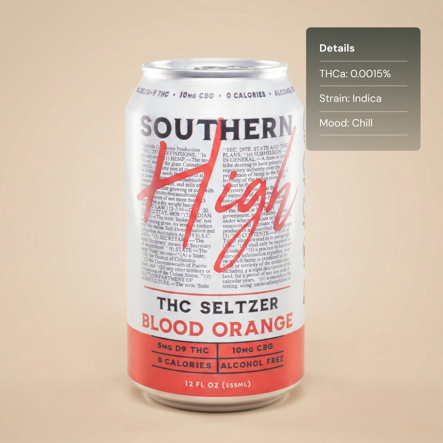 Southern High Blood Orange - Drink Seltzers