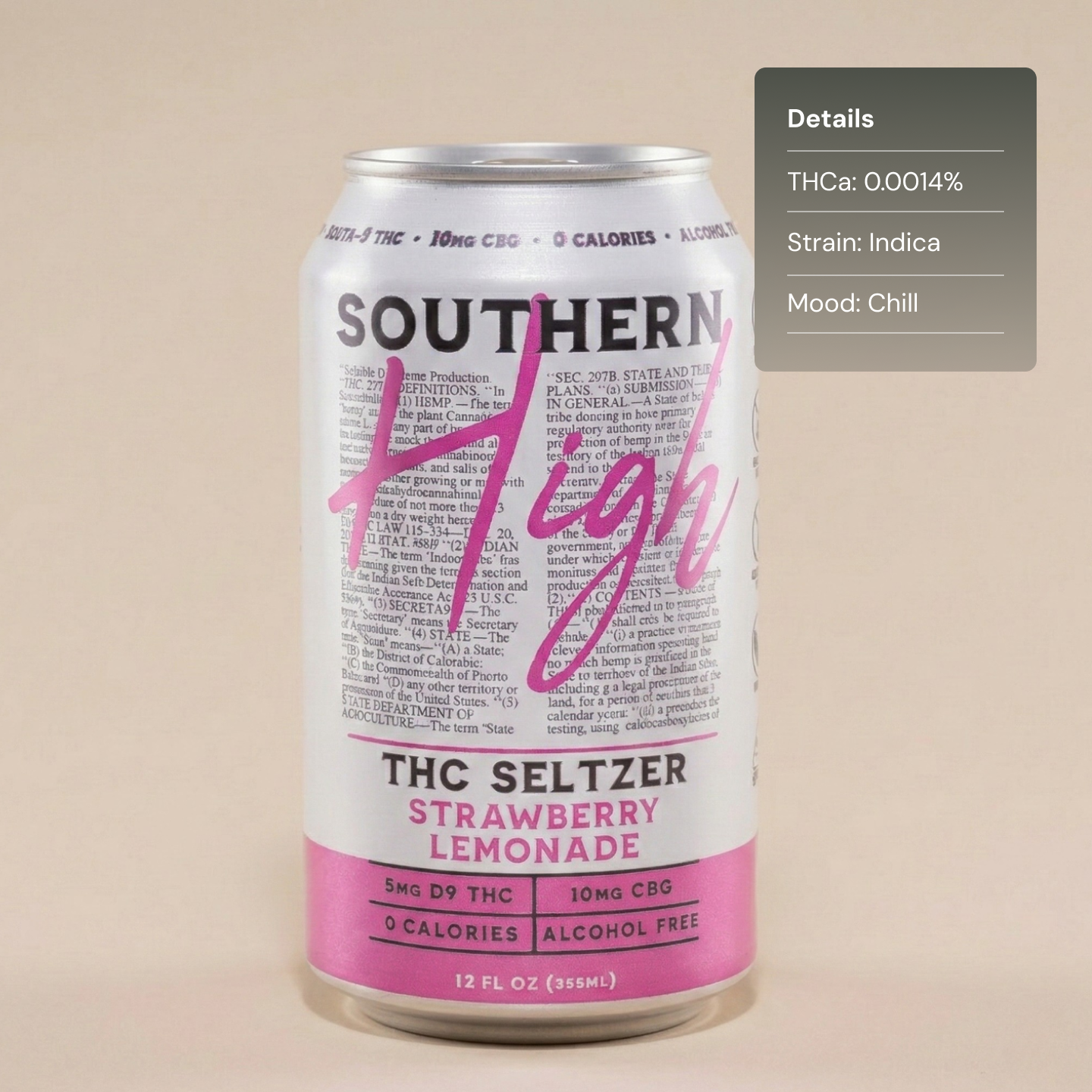 Southern High Strawberry Lemonade - Drink Seltzers