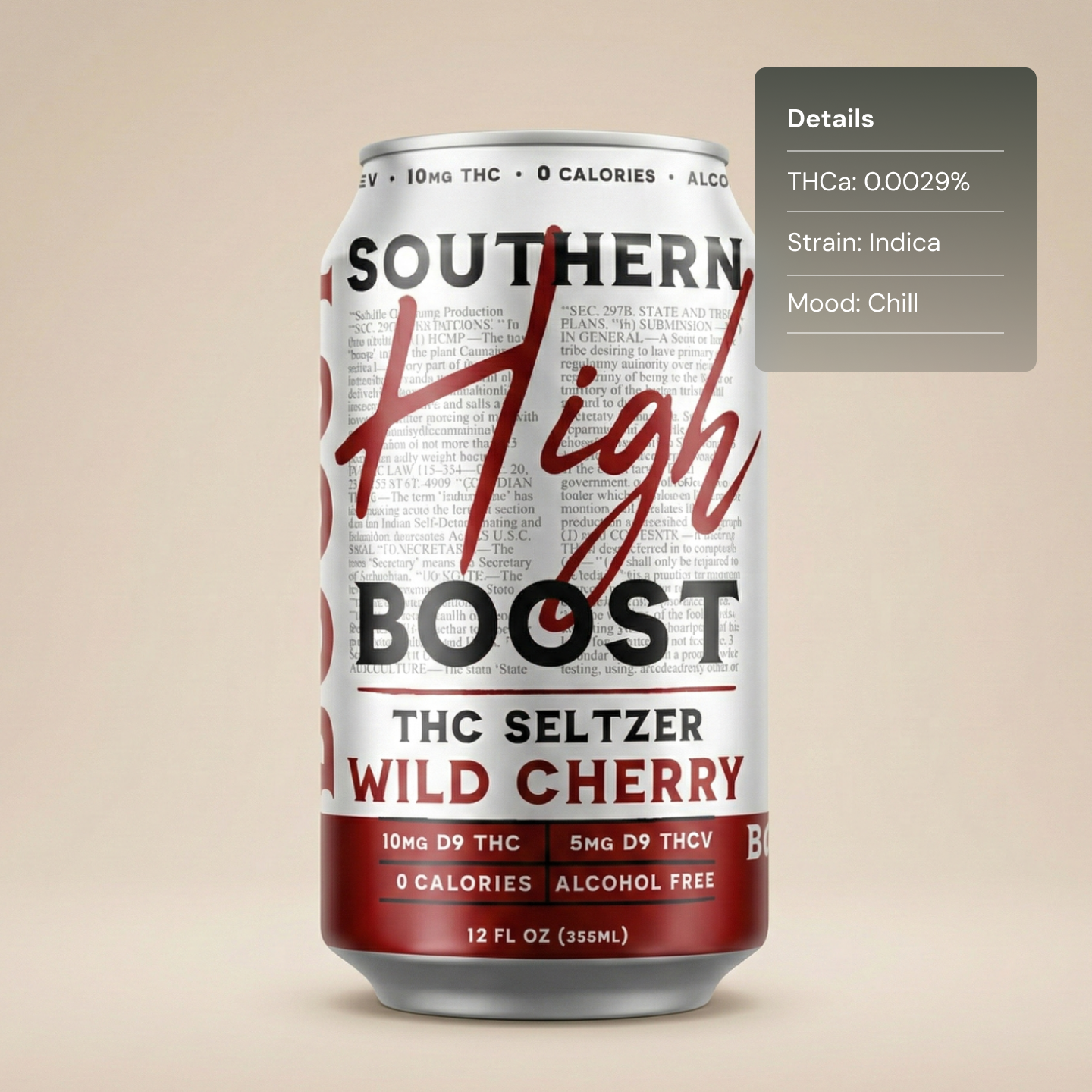 Southern High Wild Cherry - Drink Seltzers