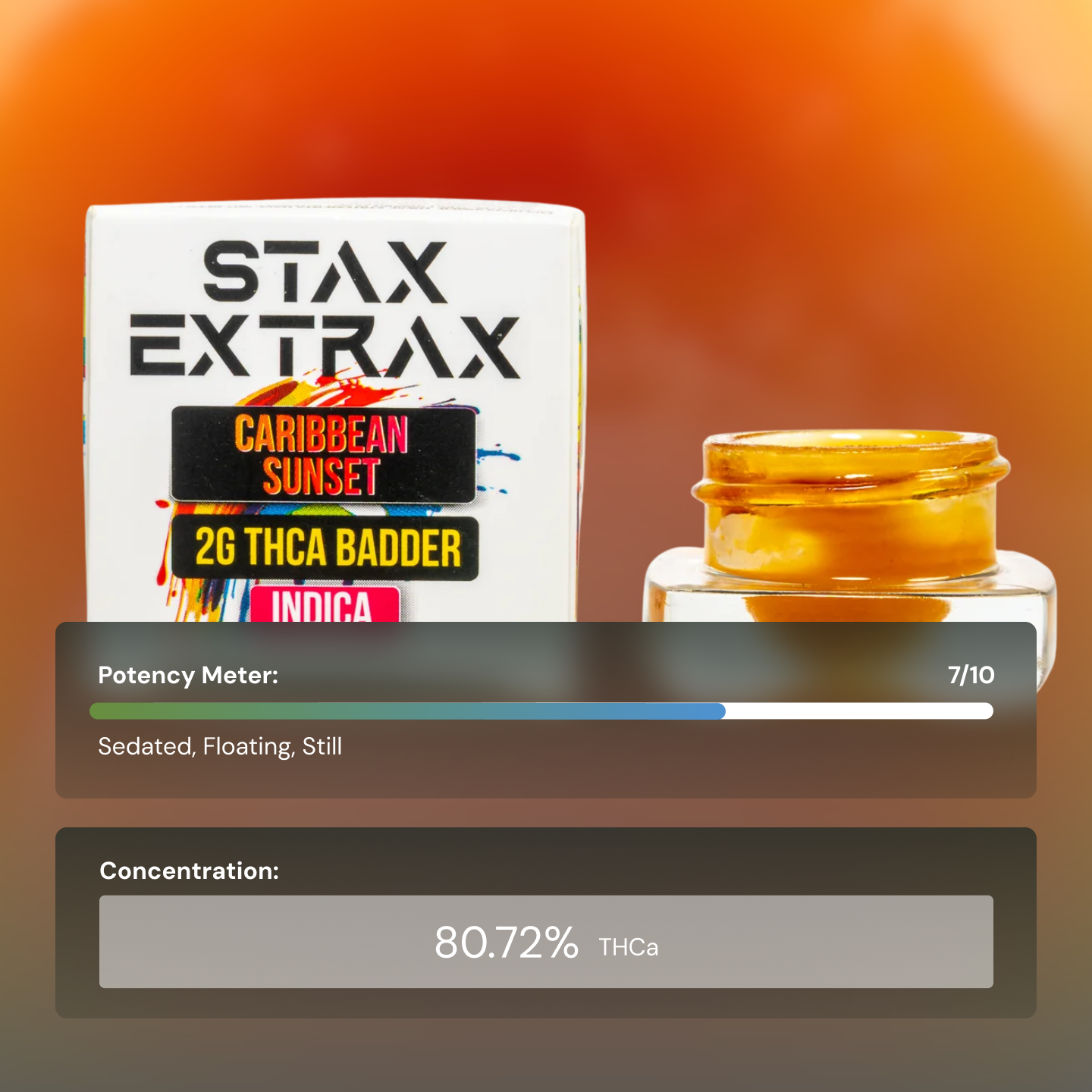 Stax Caribbean Sunset - Extract Badder