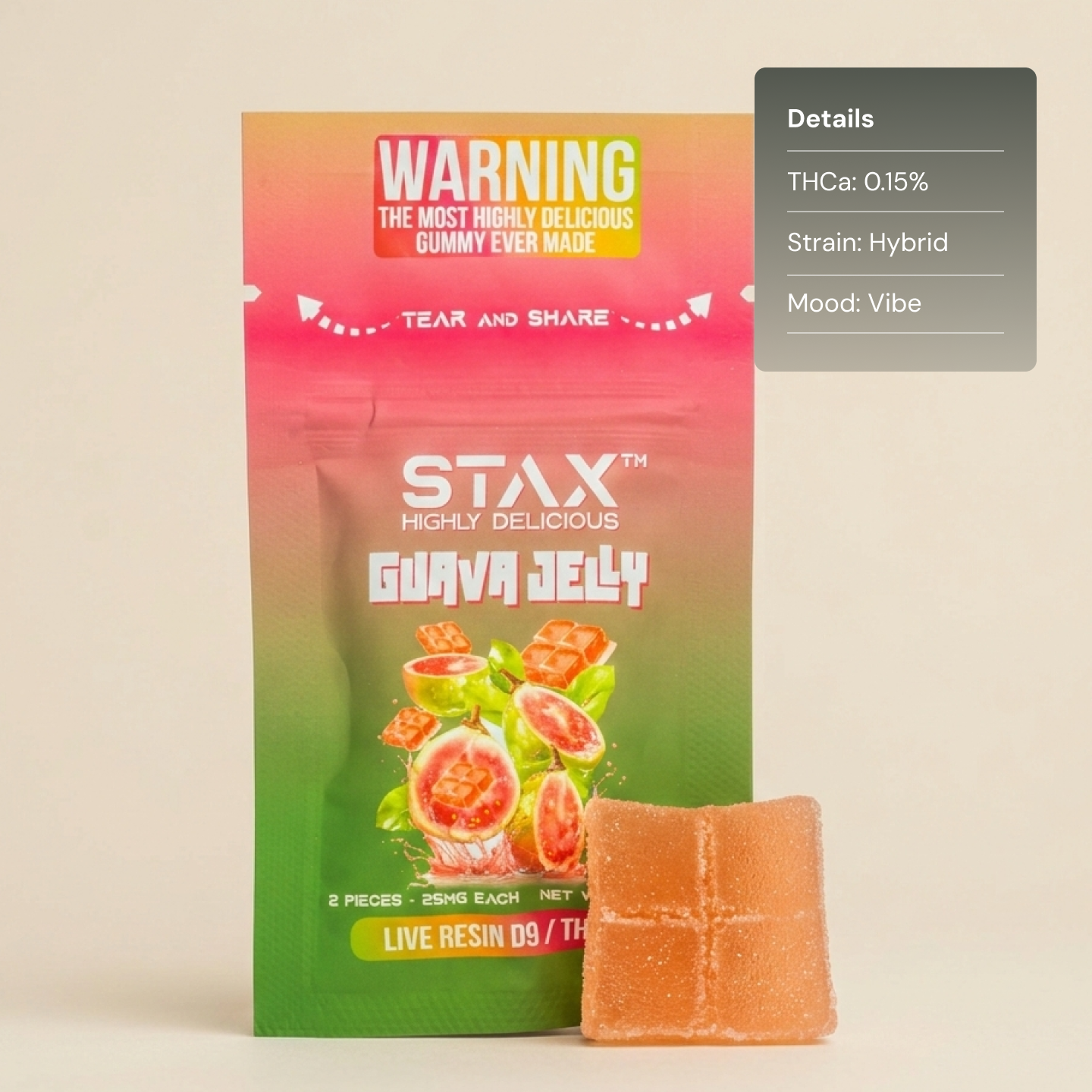 Stax Sachet THCA Live Resin 25mg