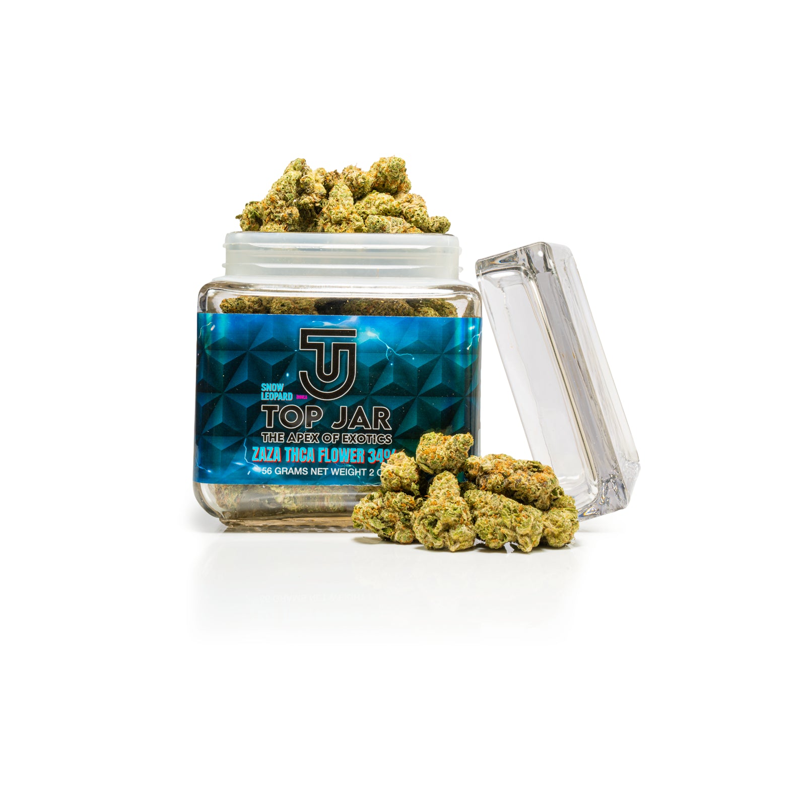 Top Jar Snow Leopord - Flower Bigs