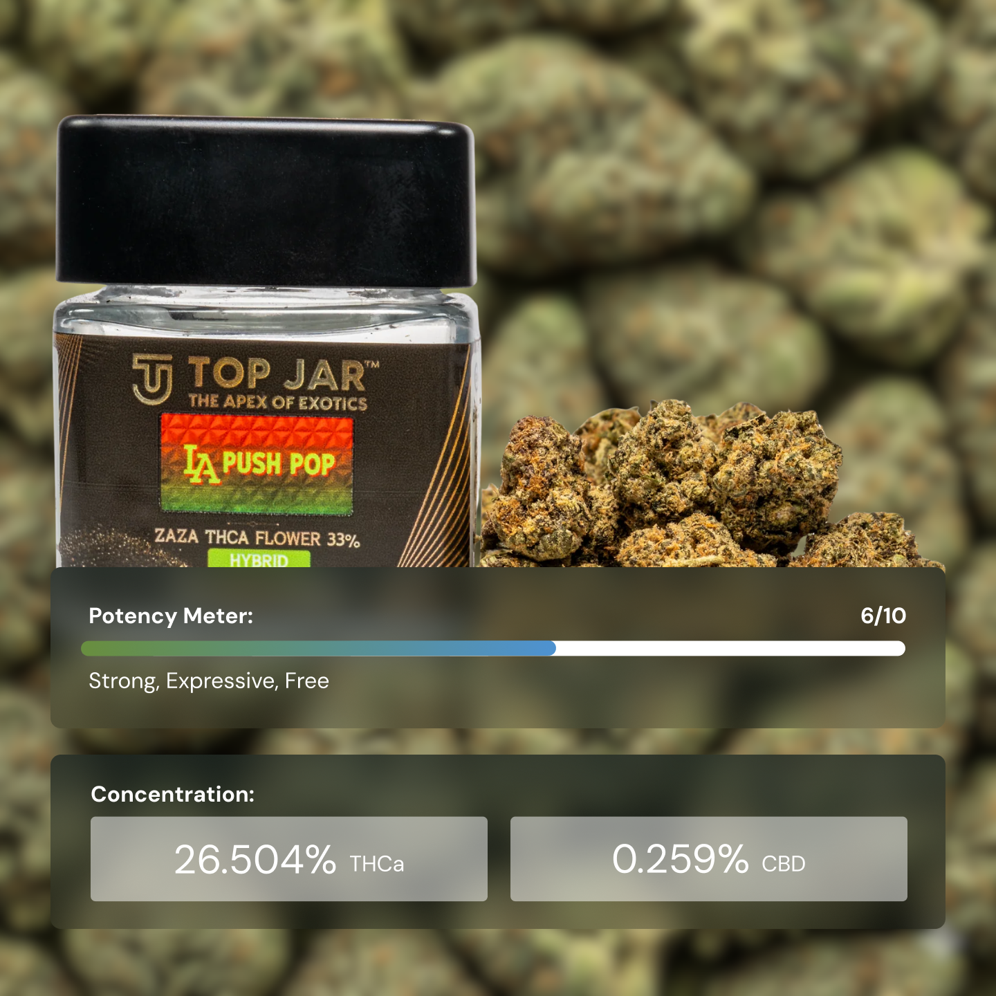 Top Jar LA Push Pop - Flower Bigs