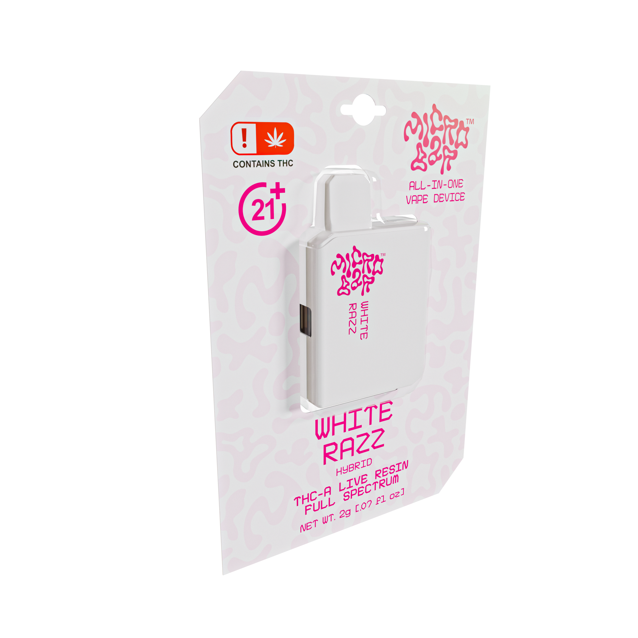 MicroBar White Razz - Extracts THCA Vapes